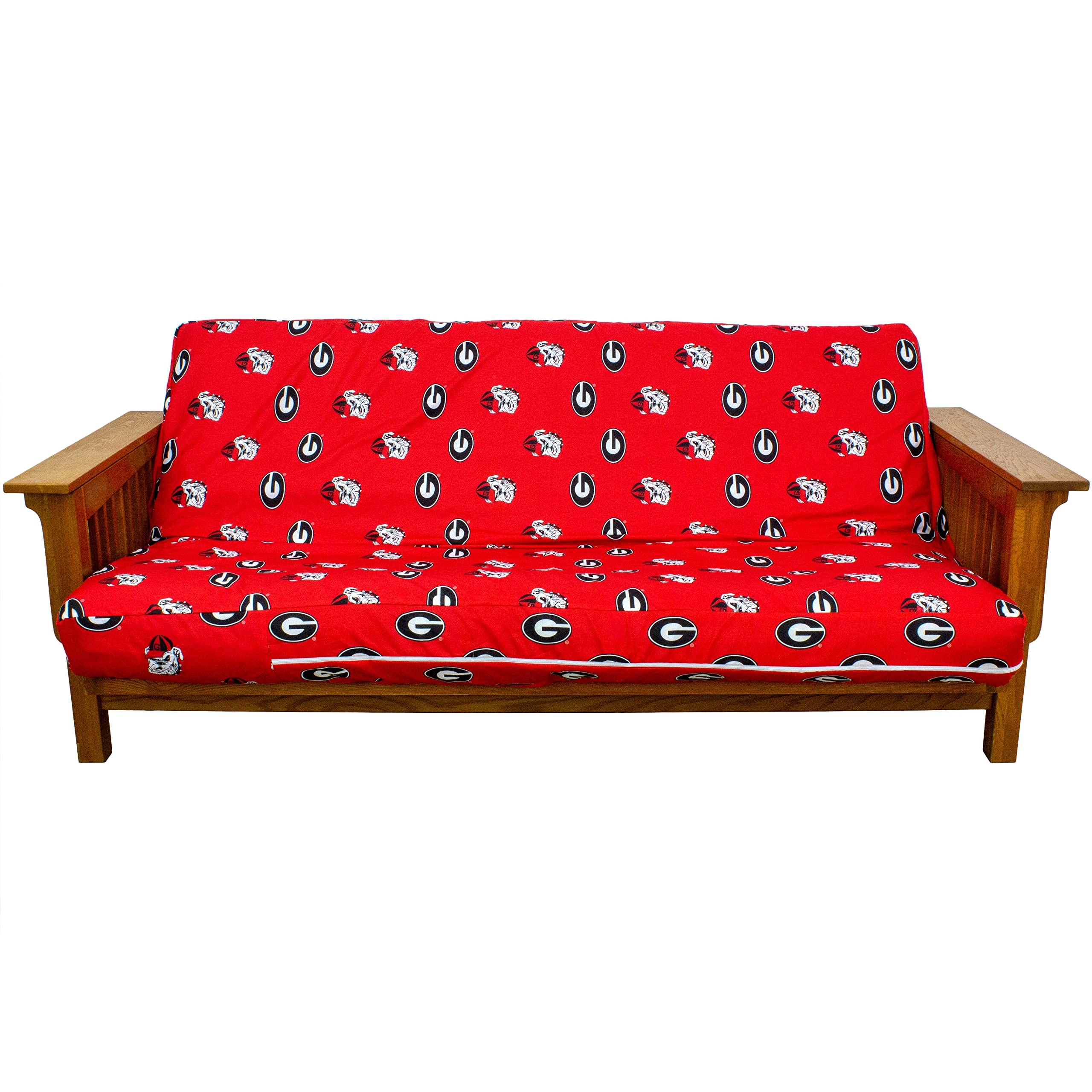 College Covers Georgia Bulldogs Futon Cover - Full size fits 6 and 8 inch mats