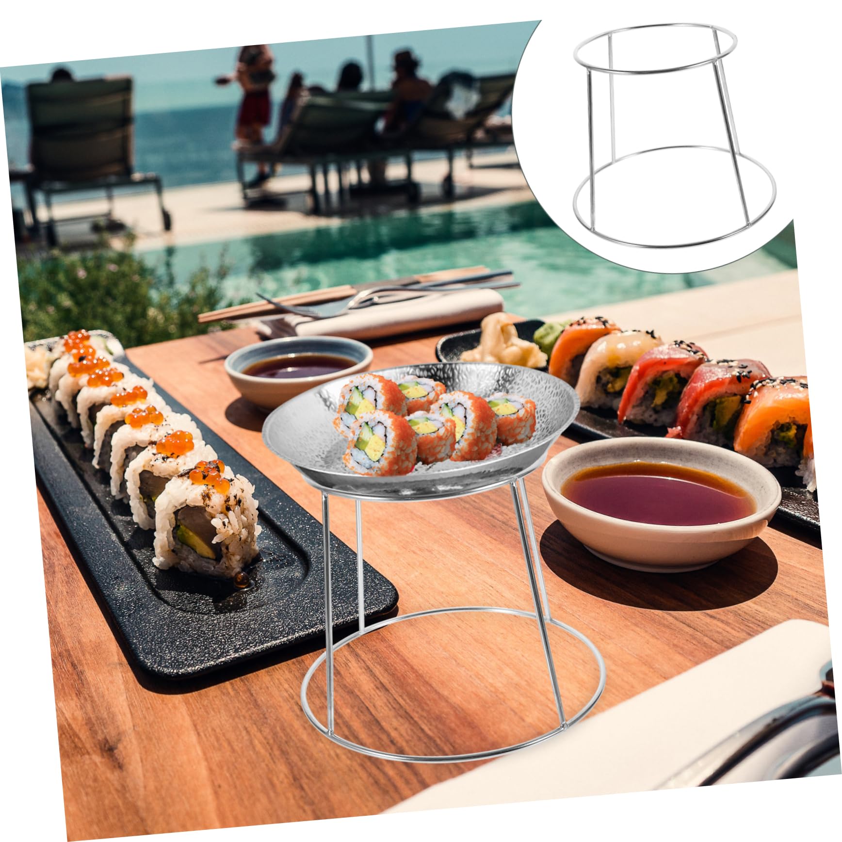 Bol De Service Inox – Plateau Snack Moderne 10 Cm – Lot Disponible