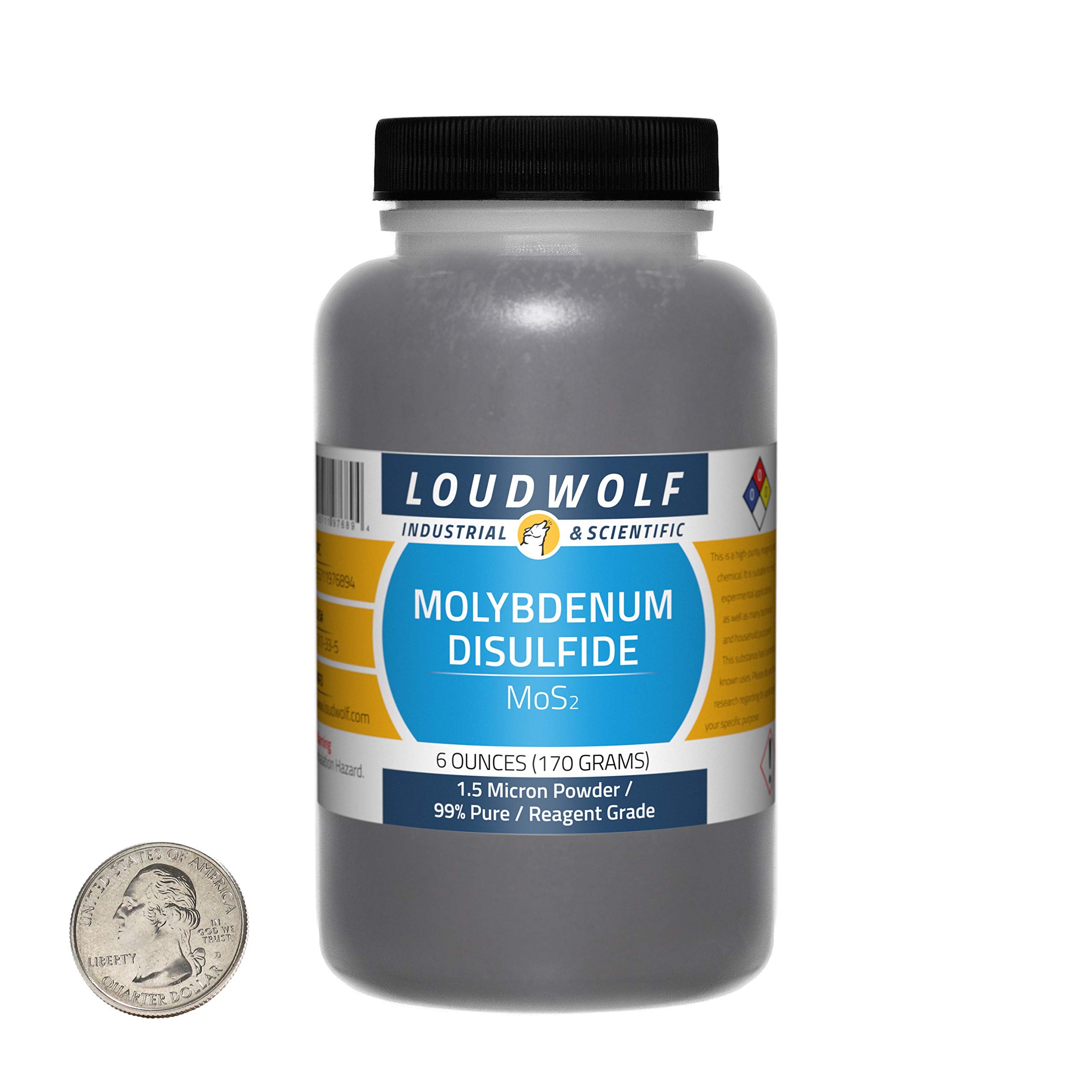 Buy Molybdenum Disulfide / 6 Ounce Bottle / 99 Pure Reagent Grade / 1.