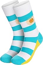 BRUBAKER Fan Chaussettes pour Hommes - Drapeau - Motif amusant - Chaussettes d'équipage - Taille unique EU41-45 - Cadeau Fans de Football Footballeur - Allemagne USA Brésil Argentine