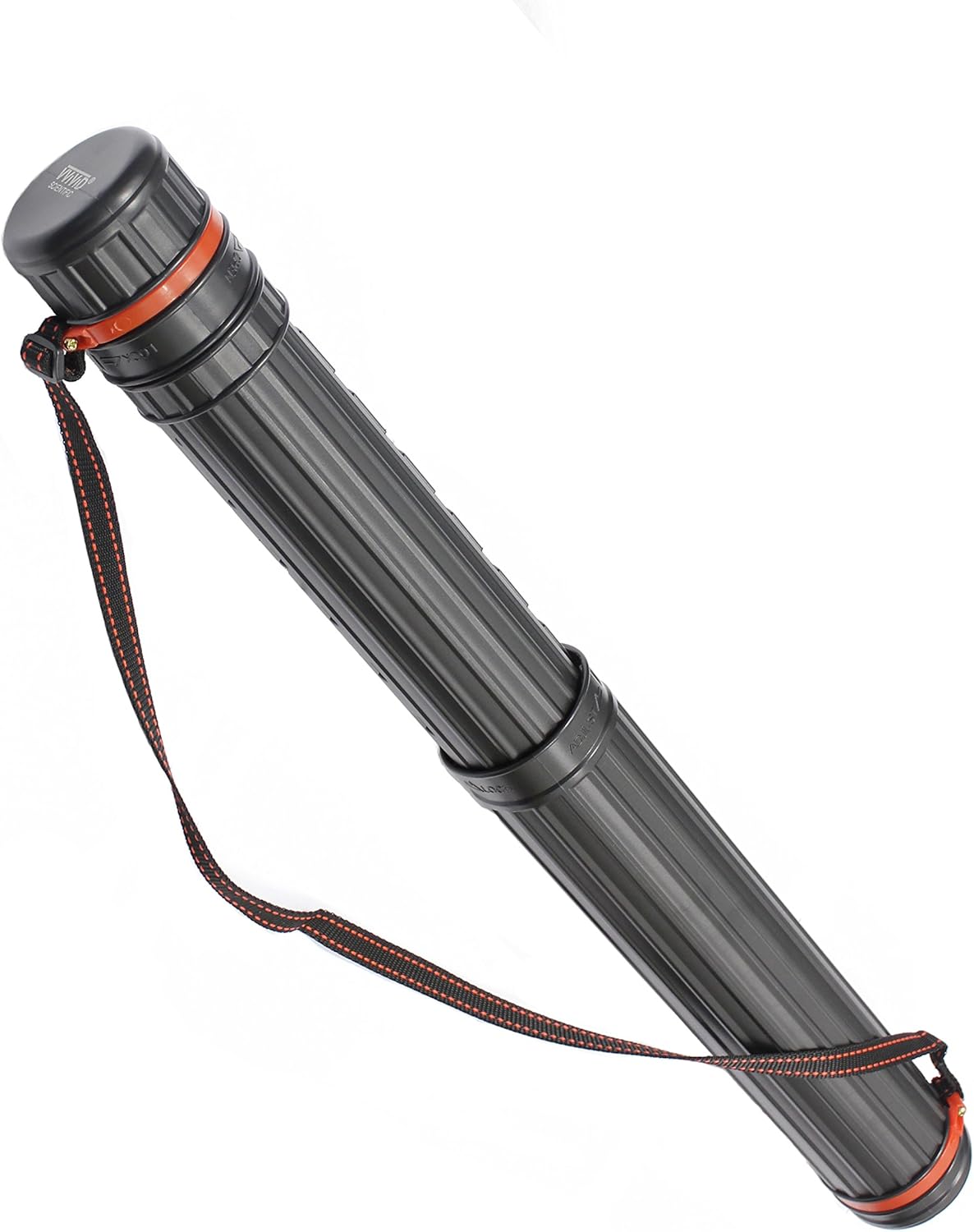 VViViD Extra Large Black Plastic Telescoping Transit Poster & Document Storage Tube w/Adjustable Nylon Carrying Strap (Medium (17.5" x 2.5")) : Office Products