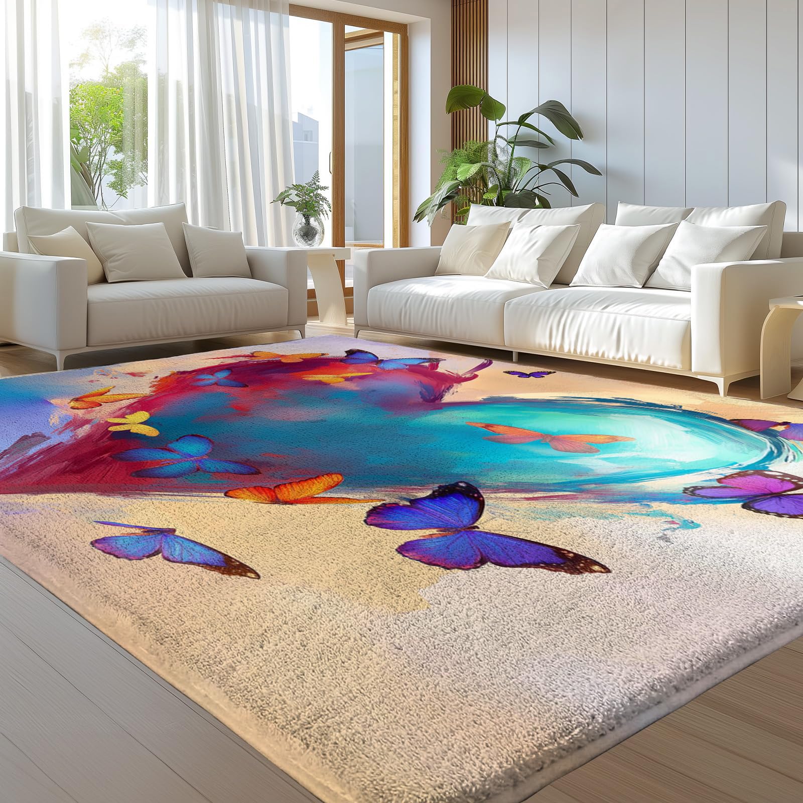 Tapis de salon lavable moderne idéal pour sublimer votre intérieur ou terrasse