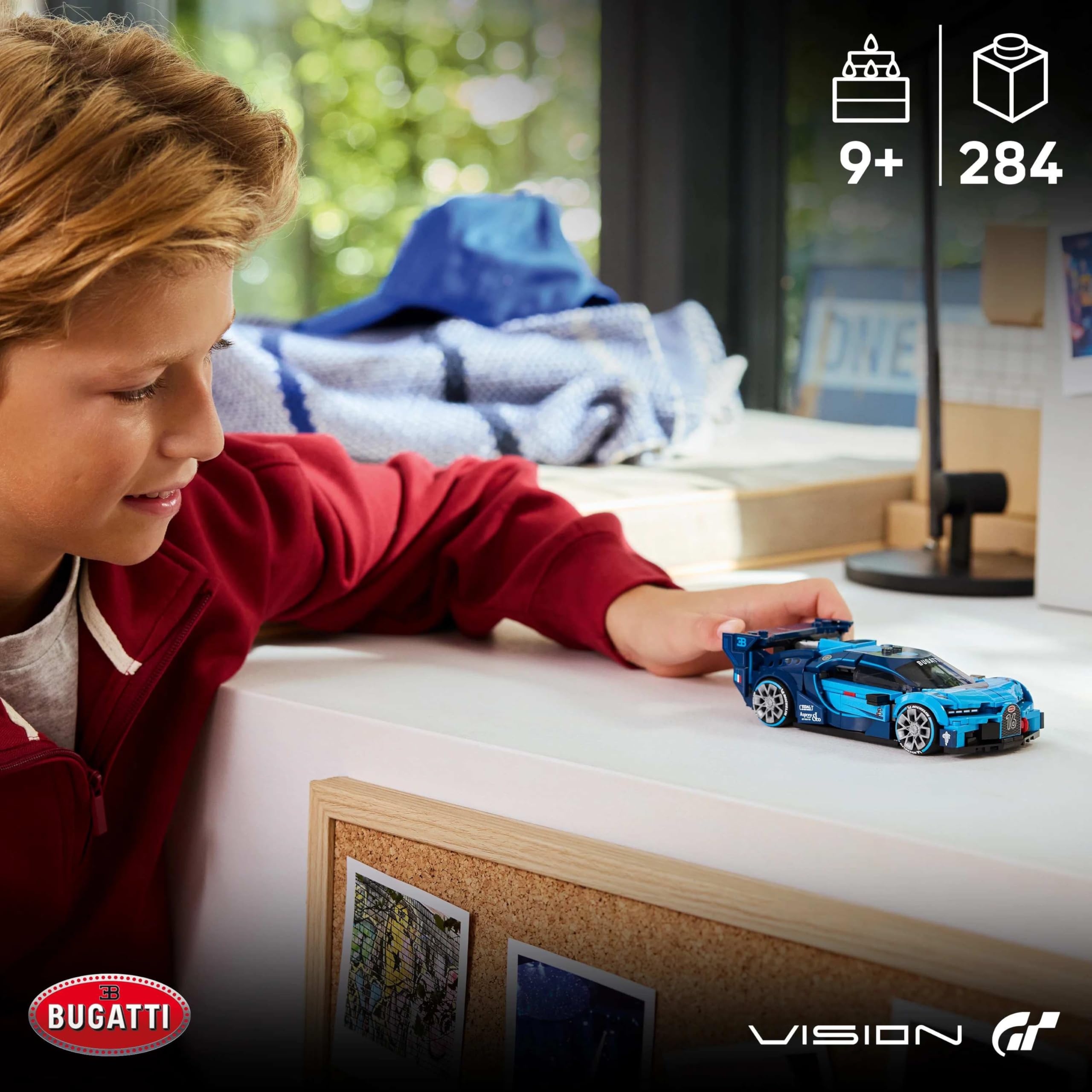 LEGO Speed Champions Bugatti Vision Gran Turismo Hyper Sports Car Model Kit and Building Set 77253 — Amazon image 3