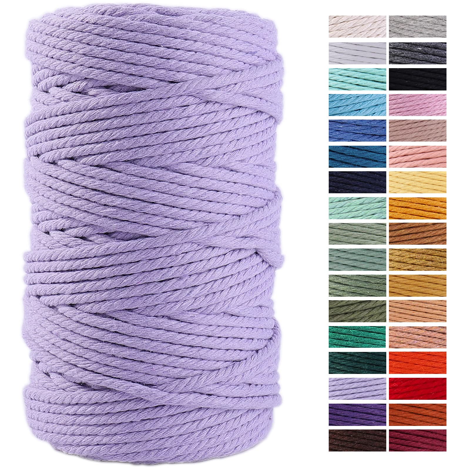 NOANTA - Cuerda De Macramé Color Beige Natural, 5/32 Pulgada