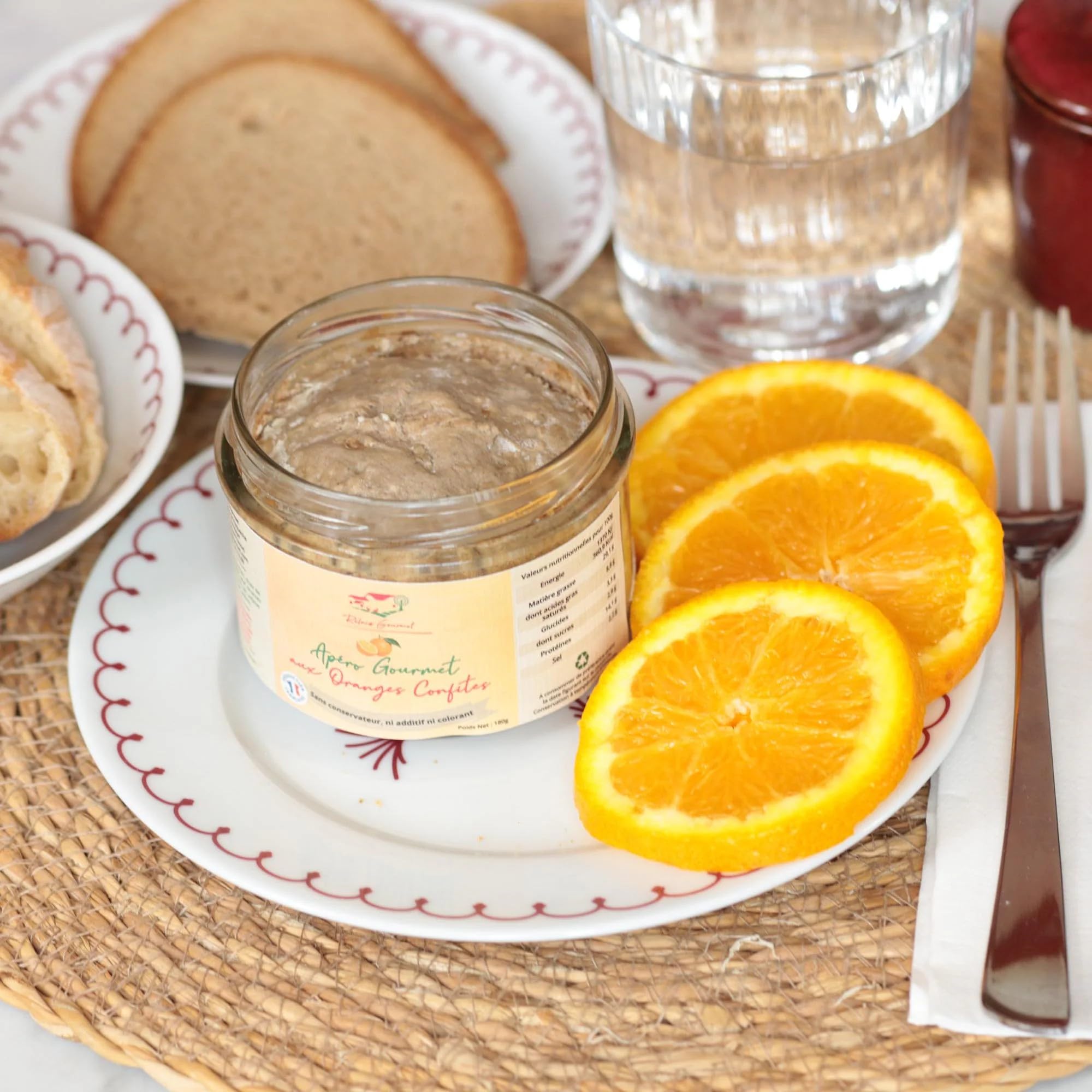 Lote de 6 Aperitivos Gourmet con Cáscaras de Naranja Confitadas 180 g – Relais Gourmet | Untable Artesanal Francés | 100% Natural, Sin Conservantes | Aperitivo, Estuche y Fiestas Gourmet