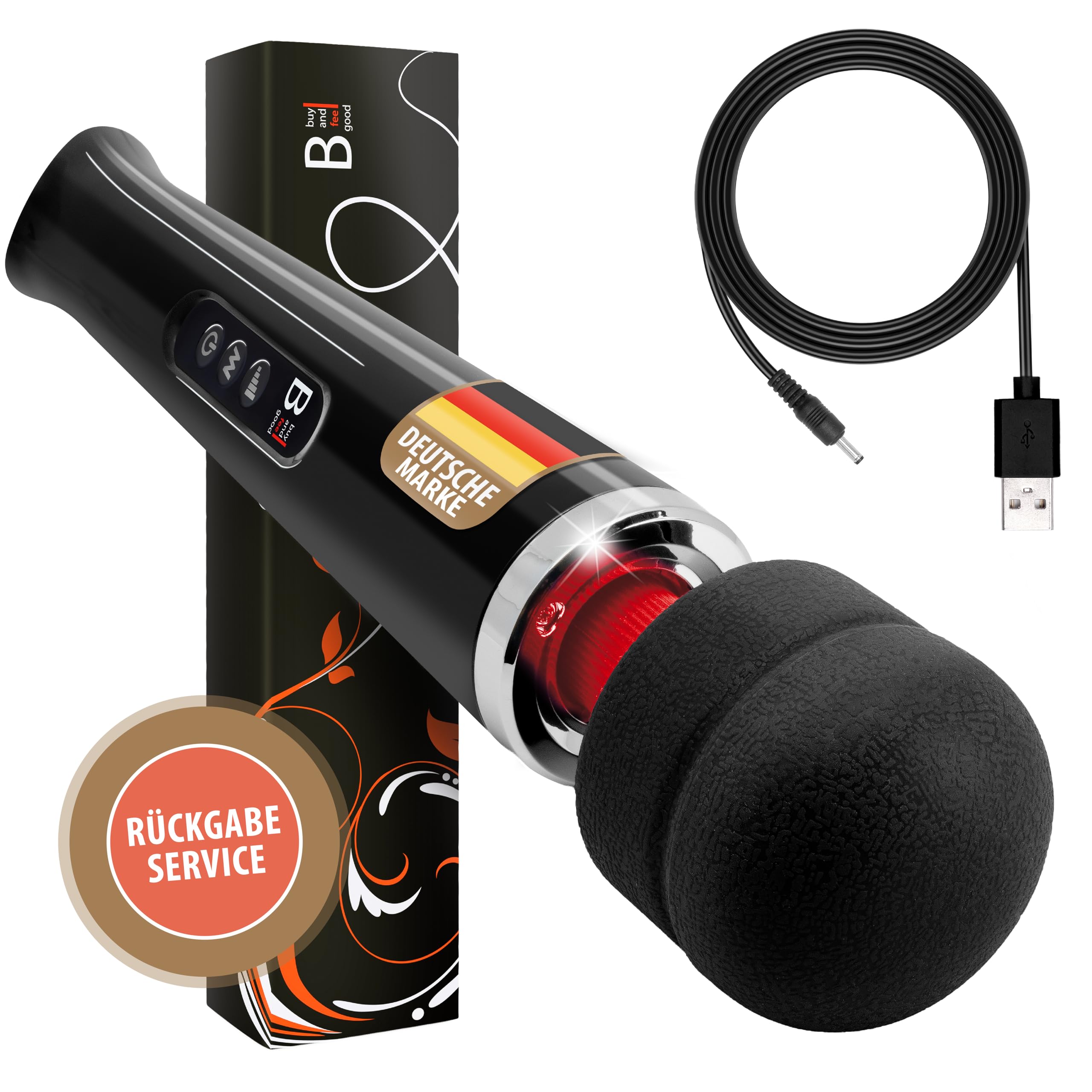 NACHFOLGER ORIGINAL - Magic Wand - Vibration für Frauen [EXTRA SPEED-Taste] | Massagegerät I Vibrator I Sex Spielzeug für die Frau + Tasche I Dildo I Sex Spielzeug für die Paare I Diloschwanz für Frauen