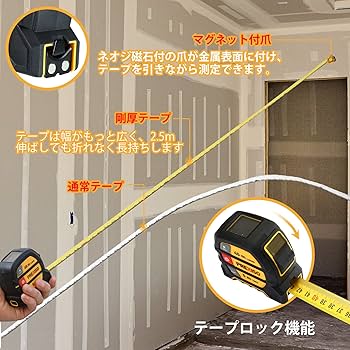 Amazon.co.jp: PREXISO メジャー レーザー距離計 デジタル