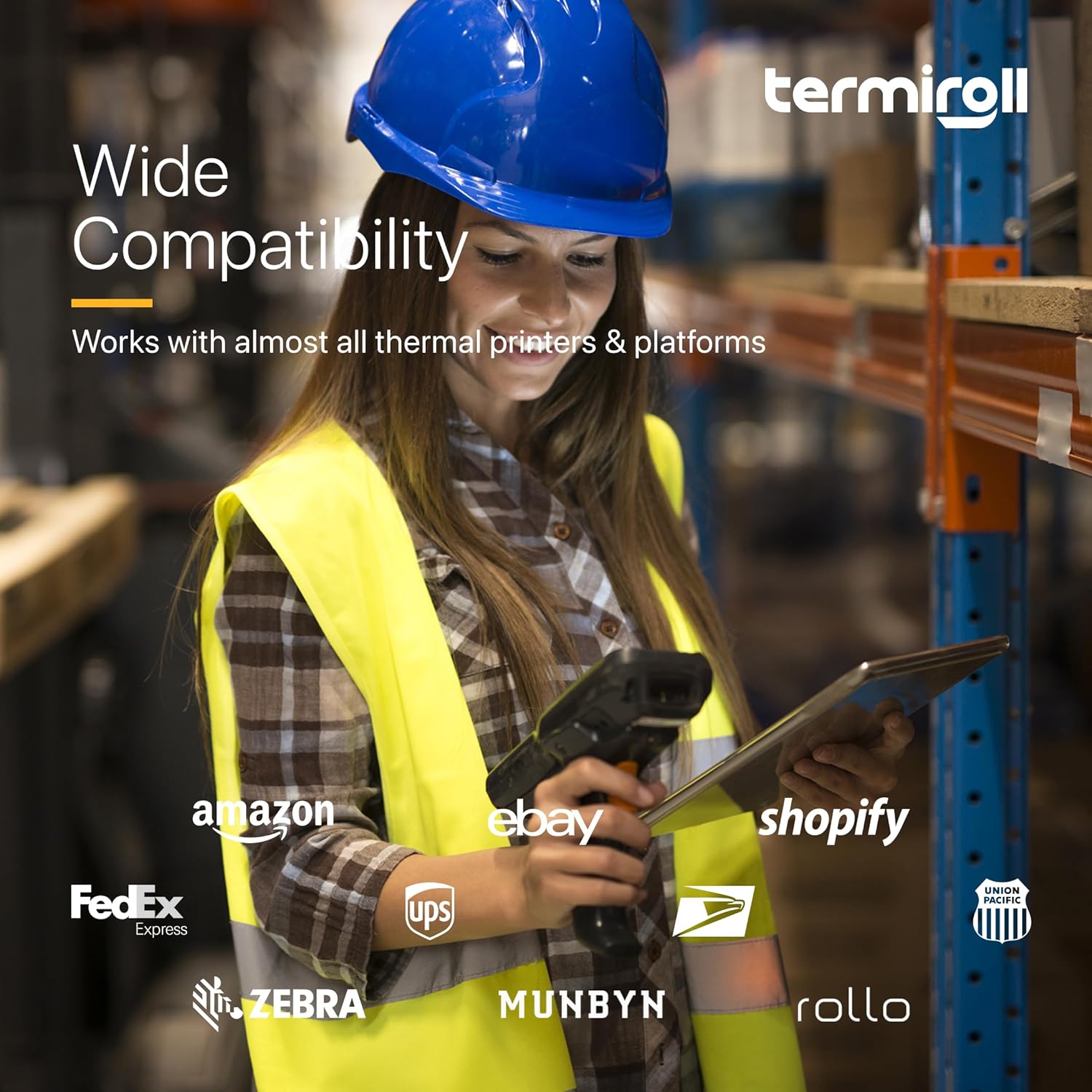 4x3 Thermal Labels for Shipping, Mailing & Multipurpose Label Stickers – 500 Labels/Roll Perforated – Compatible with Rollo,Zebra,iDPRT,Munbyn – Strong Adhesive,BPA-Free,Commercial Grade by Termiroll - Image 4