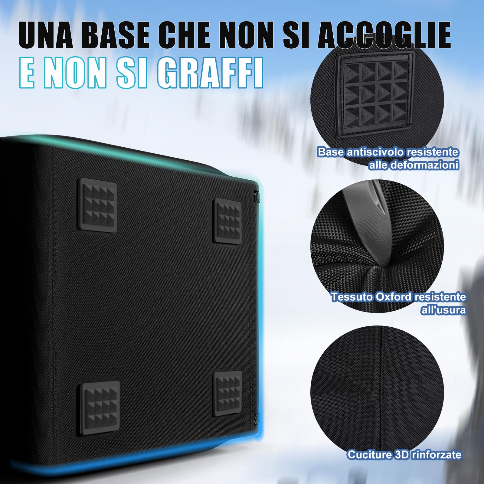 Hikeen Zaino Portascarponi da Sci con Scomparto per Casco, 40L, Ventilazione a Rete, Base Rinforzata Eva, Apertura Ampia e Materiale Resistente, per Sci e Pattinaggio