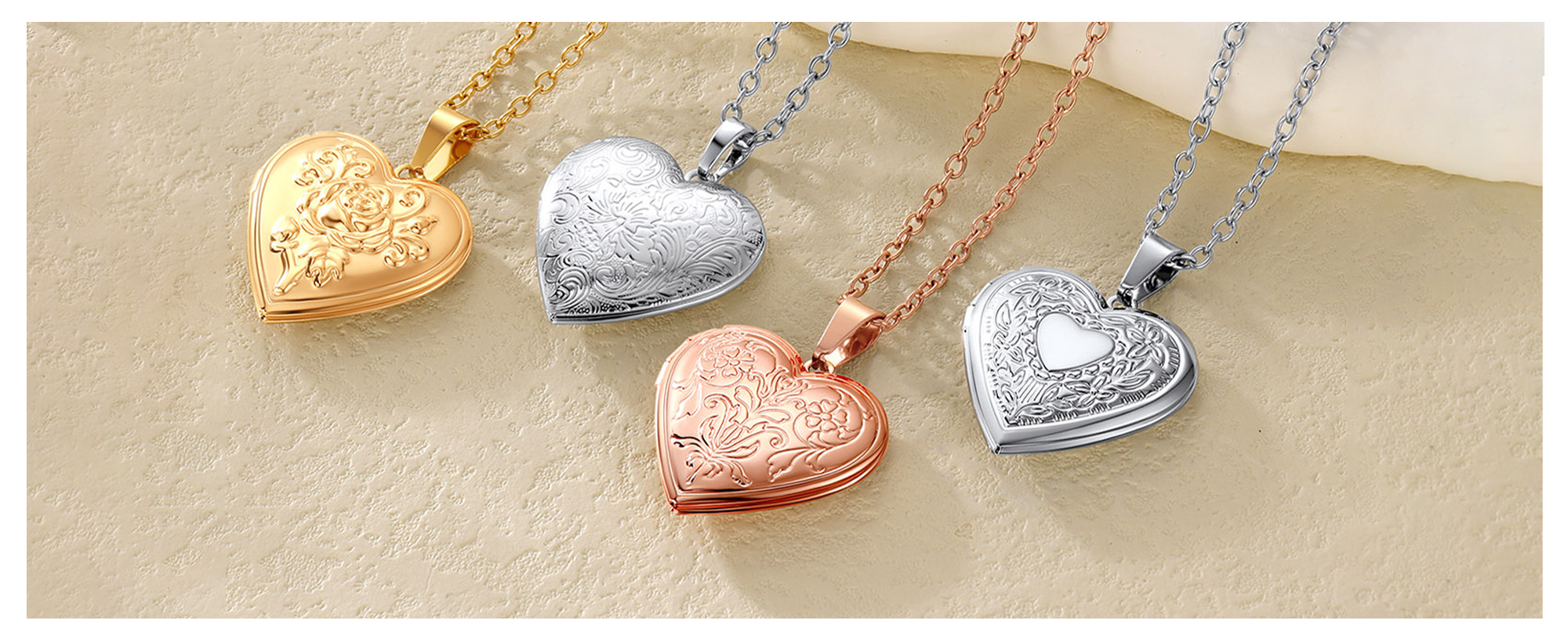 Medaillon Porte Photo Pendentif Cassolette Coeur Motifs Or Massif 3 1000 Matiere Or Massif 375 1000 Longueur Hors Attache 19 M