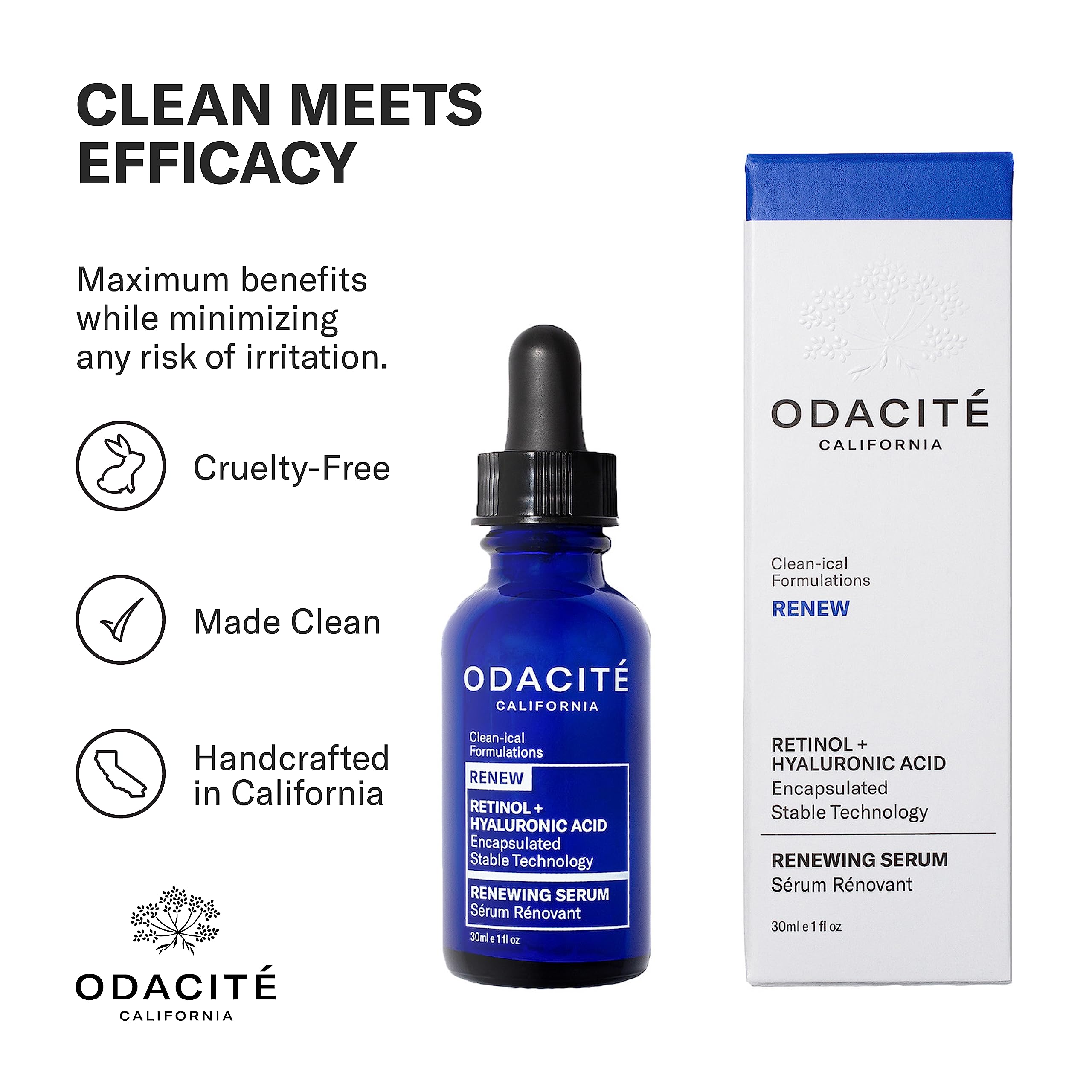 Odacite Renewing Serum Retinol + Hyaluronic Acid 30ml