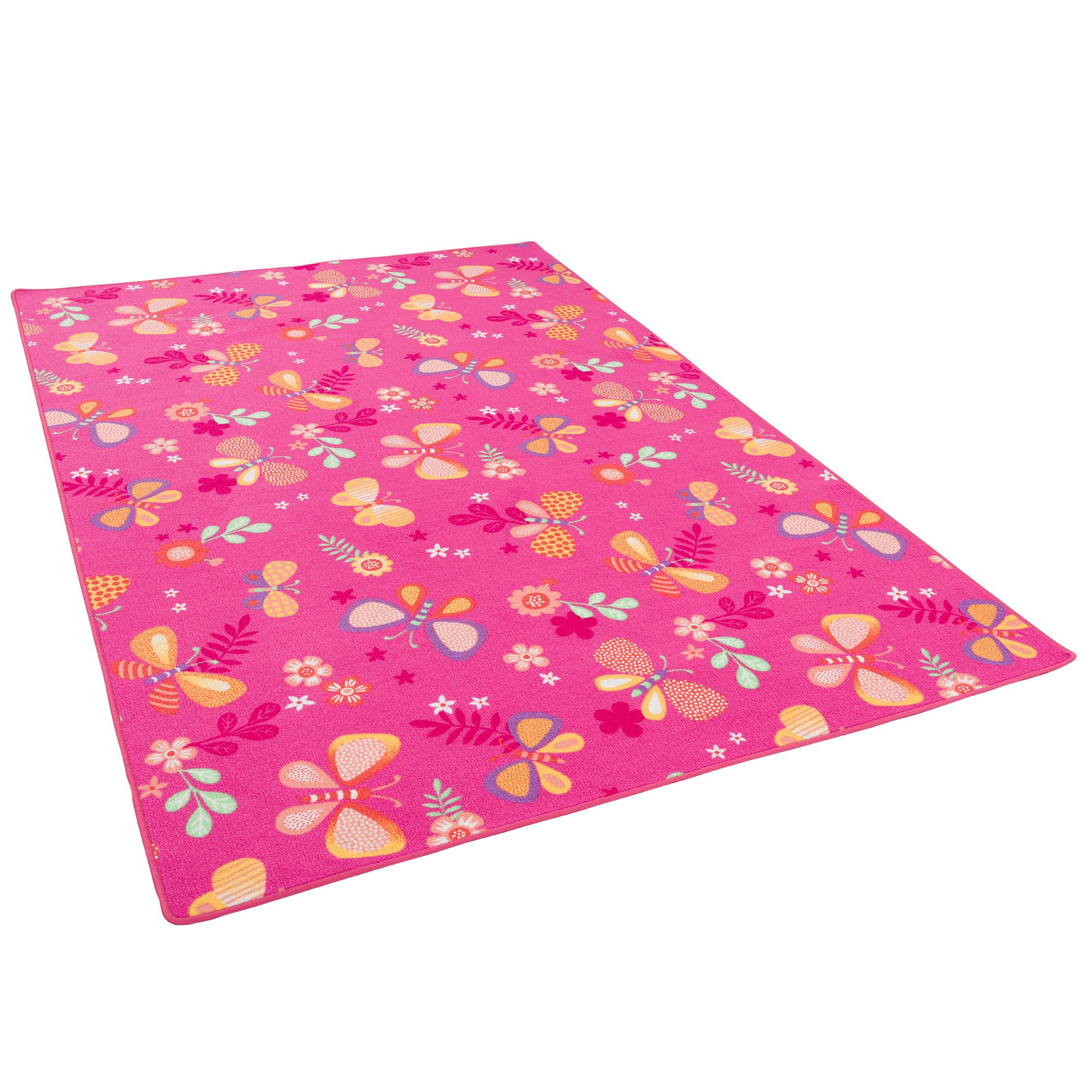 Snapstyle Tapis de Jeu pour Enfant Papillon en Rose - 17 Tailles Disponibles
