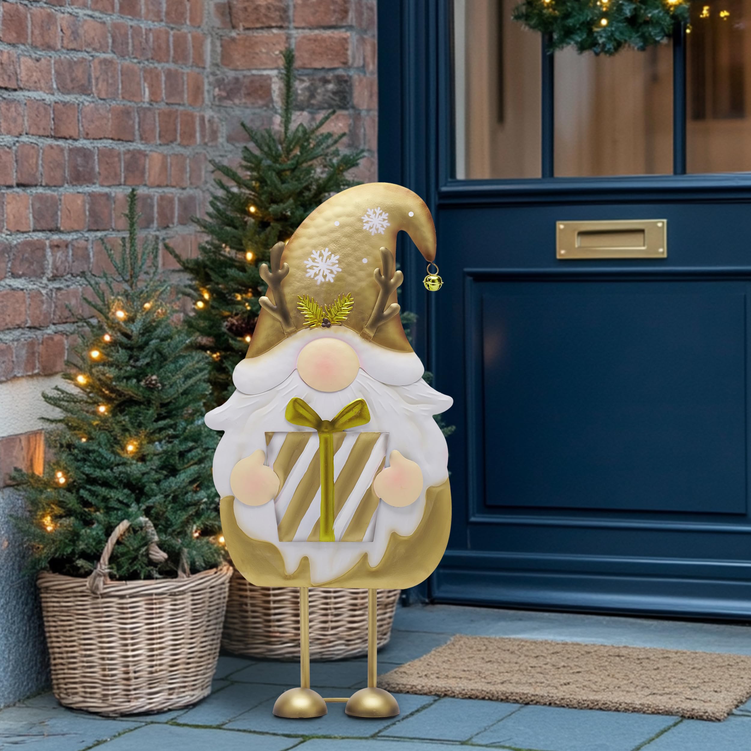 TERESA'S COLLECTIONS 115cm Grandes Statues De Jardin En Métal, Statues