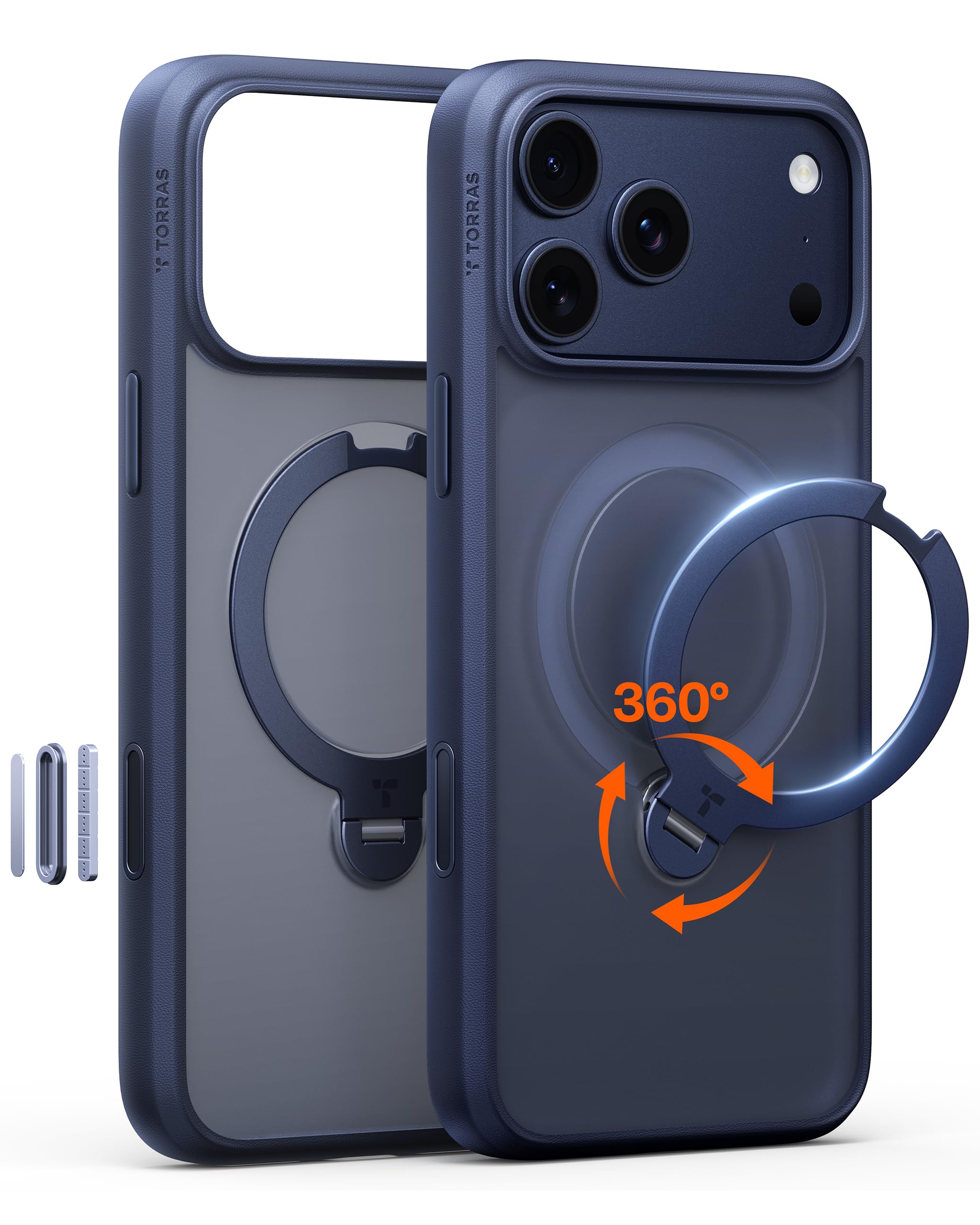 Amazon.com: TORRAS Ostand Q3 Spin for iPhone 17 Pro Case with 360