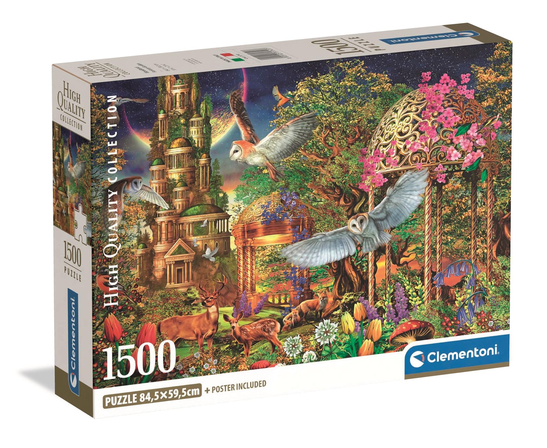 Clementoni Puzzle Adulto 500 Piezas – The Old Shoe House – Formato Compacto, 49x36 Cm – Hecho En Italia
