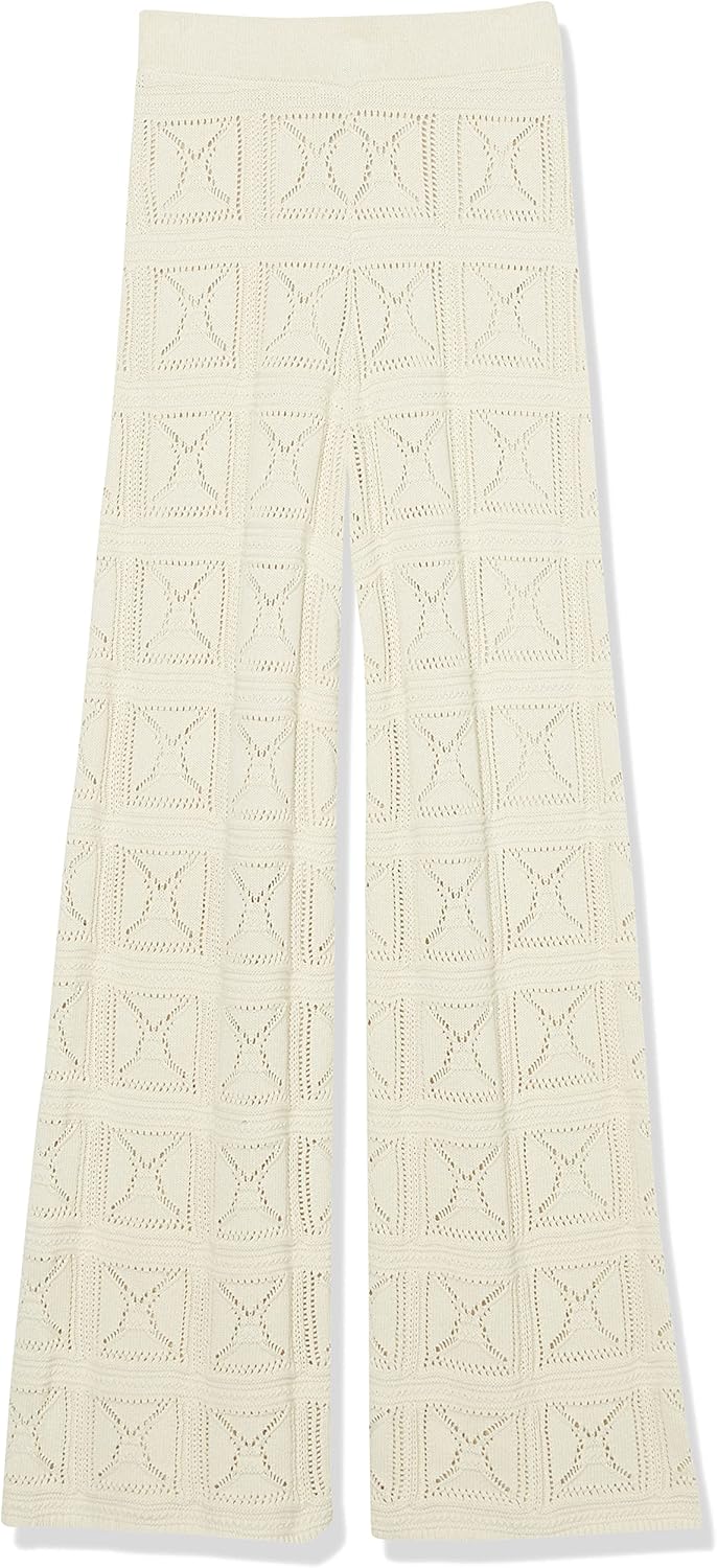 The Drop Women's Diza Pull-On Flare-Leg Crochet Pant - Image 8