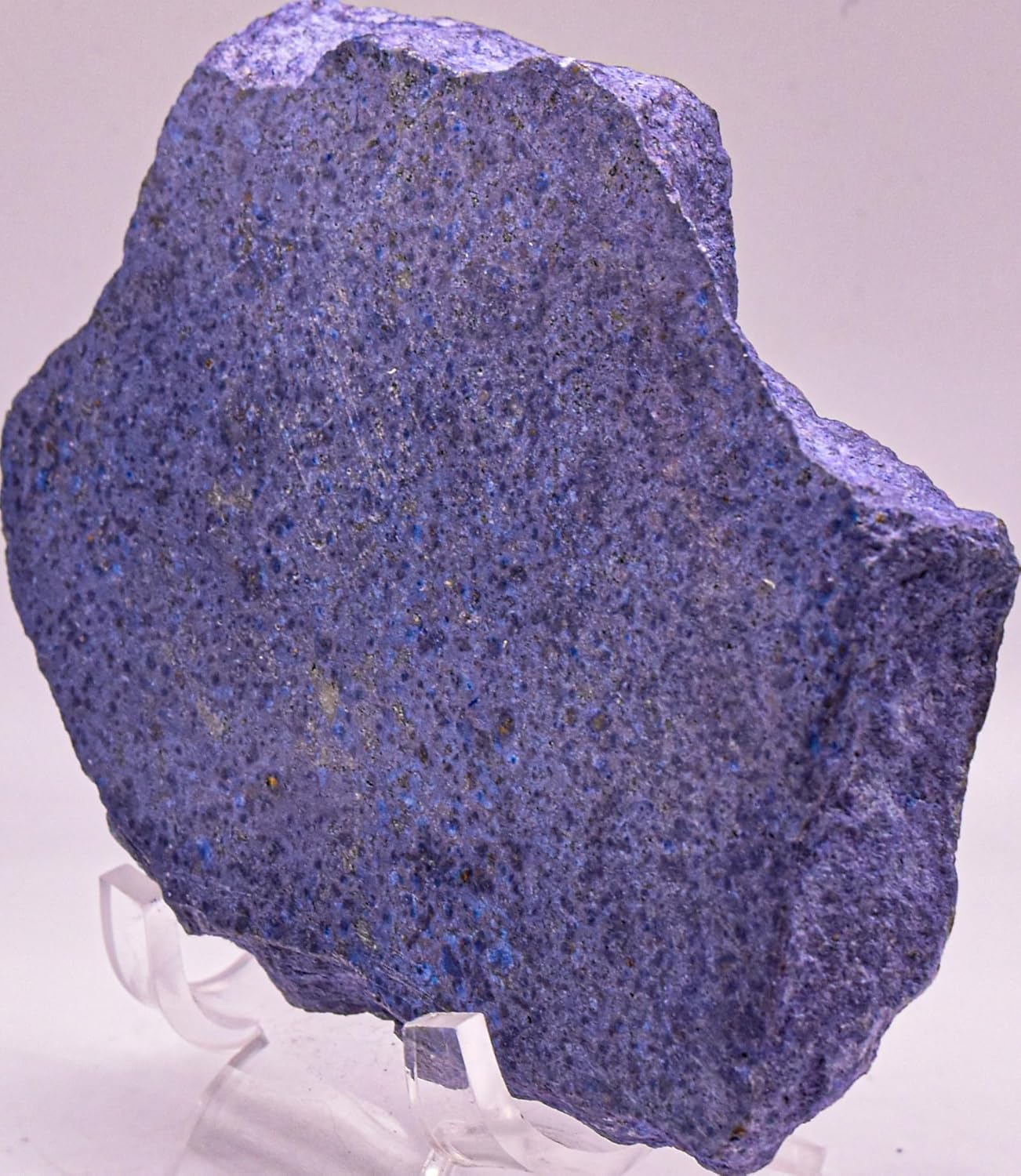 110mm 340g Blue Dumortierite Slice Polished Natural Gemstone Crystal Mineral Décor Slab - Peru