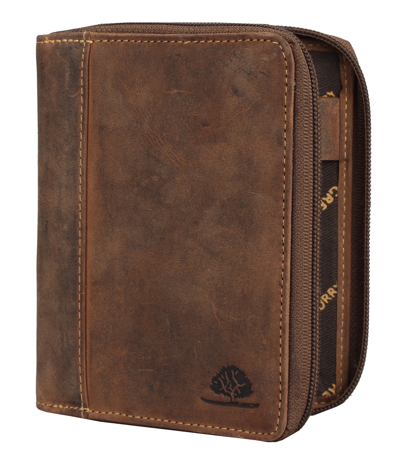 Greenburry Vintage Organizer Leder Terminplaner A6 braun | 14,5x3x11cm