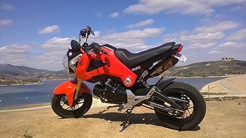 Miniatura 57 de Mokuo Luz de cabeza de fibra de carbono para motocicleta, panel lateral, soporte de señal de giro, apto para Honda Grom Msx 125 SF 2013-2016