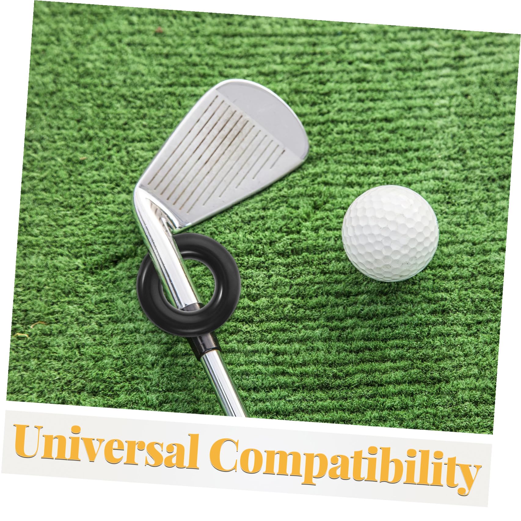 FOMIYES Anillos de Pesas para Palos de Golf 5 Piezas Negros Entrenador de Swing Peso Ajustable Ayuda Entrenamiento de Swing de Golf y Práctica de Técnica