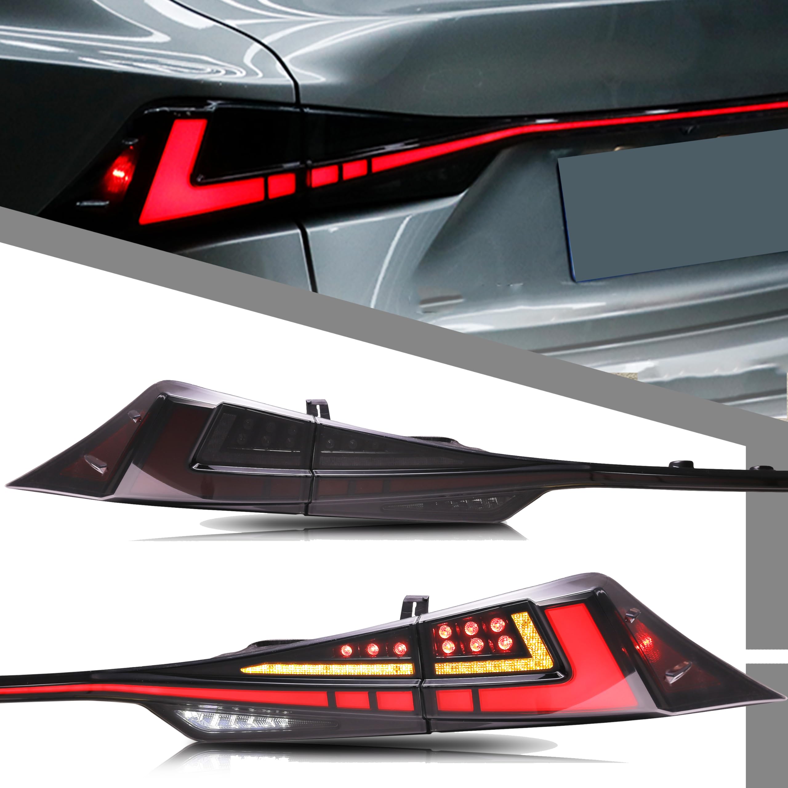 Amazon.com: glistuning LED Tail Lights Assembly Compatible with