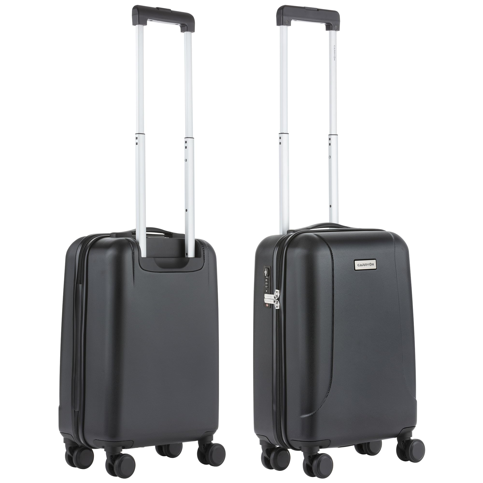 CarryOn Skyhopper kosmetyczka i Bagaż podręczny walizka 55 cm (Czarny, Walizka + kosmetyczka)