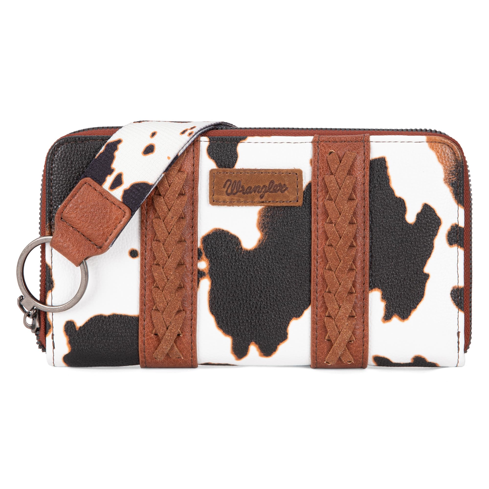 Wrangler Wallet Purse for Women Western Aztec Clutch Wristlet Wallet with Credit Card Holder