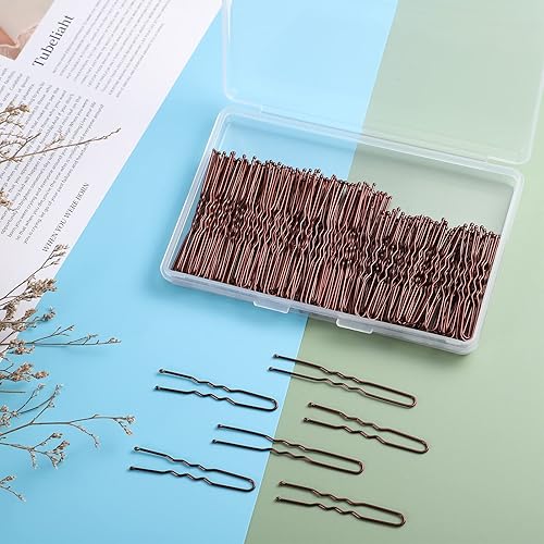 Miniatura 5 de 200 horquillas de pelo de 2.4 y 2 pulgadas para moños, bollos de pelo, alfileres de pelo con caja de almacenamiento para mujeres y niñas y