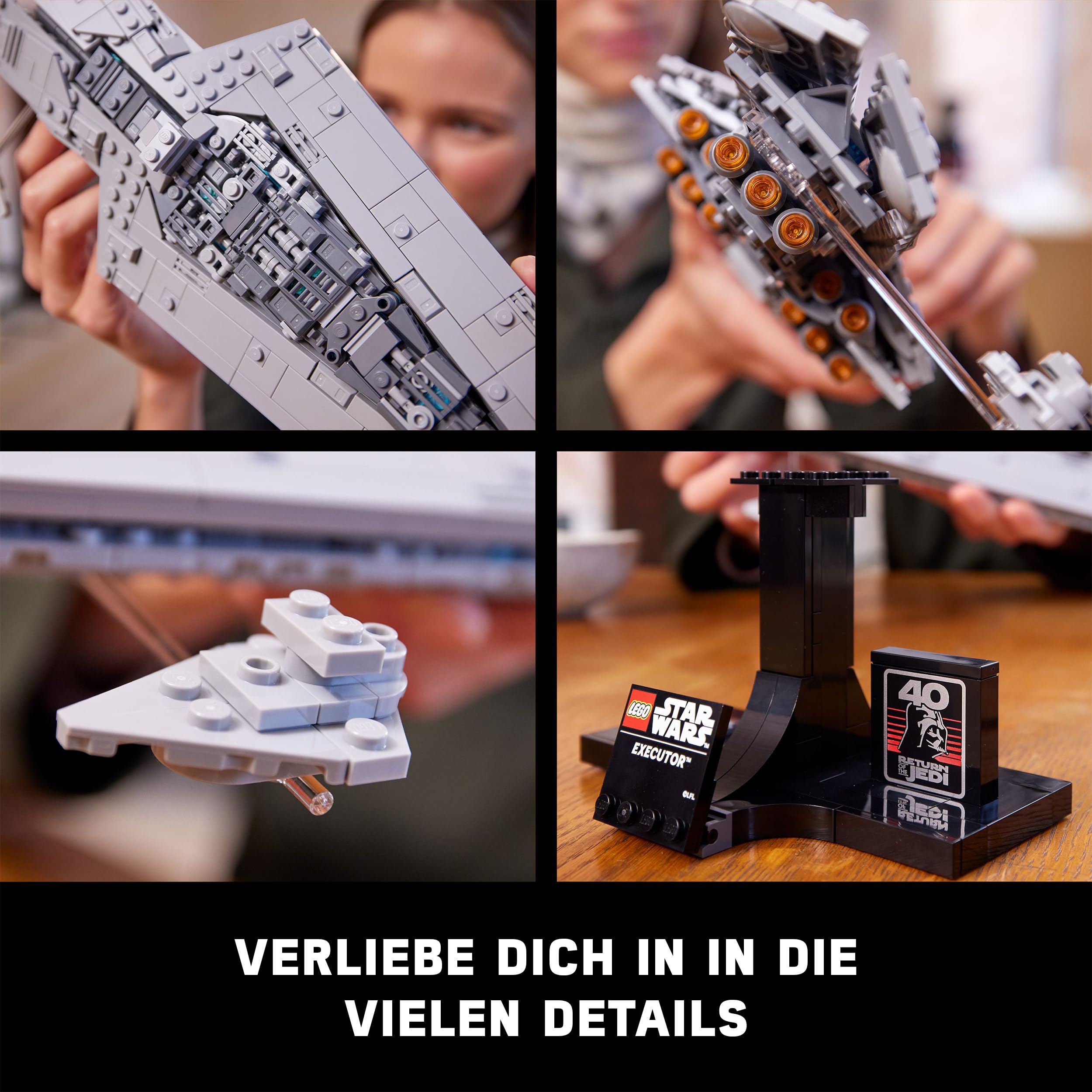 LEGO Star Wars Sternenzerstörer 75356 Star Destroyer Executor, Imperial Super Sternenzerstörer Set (inkl. bedruckter Fliese)
