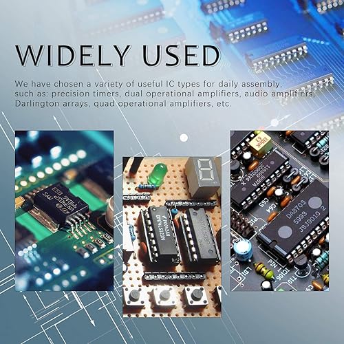 Miniatura 6 de Swpeet Kit surtido de IC lógica de la serie 74HCxx y 74LSxx de 20 tipos diferentes con contenedor, de baja potencia Schottky Logic IC Series Shift