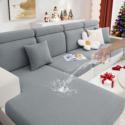 hyha Fundas de cojín impermeables para sofá, resistentes al desgaste, fundas de sofá antideslizantes, lavables, suave y grueso, protector de muebles