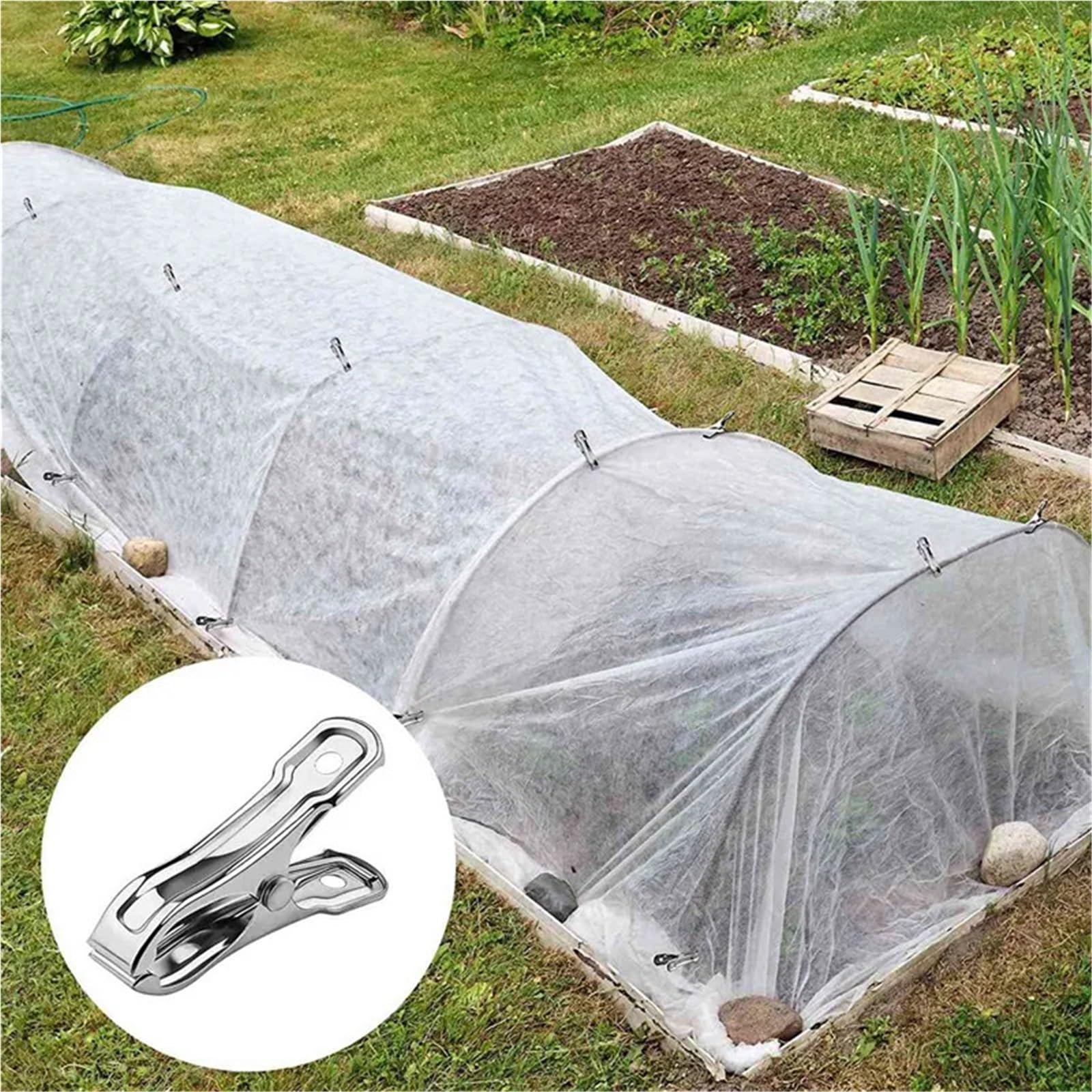 Edelstahl Garten Clips 120 Stück Gartenklammern, Gewächshausklammern Aus Edelstahl for Reifen