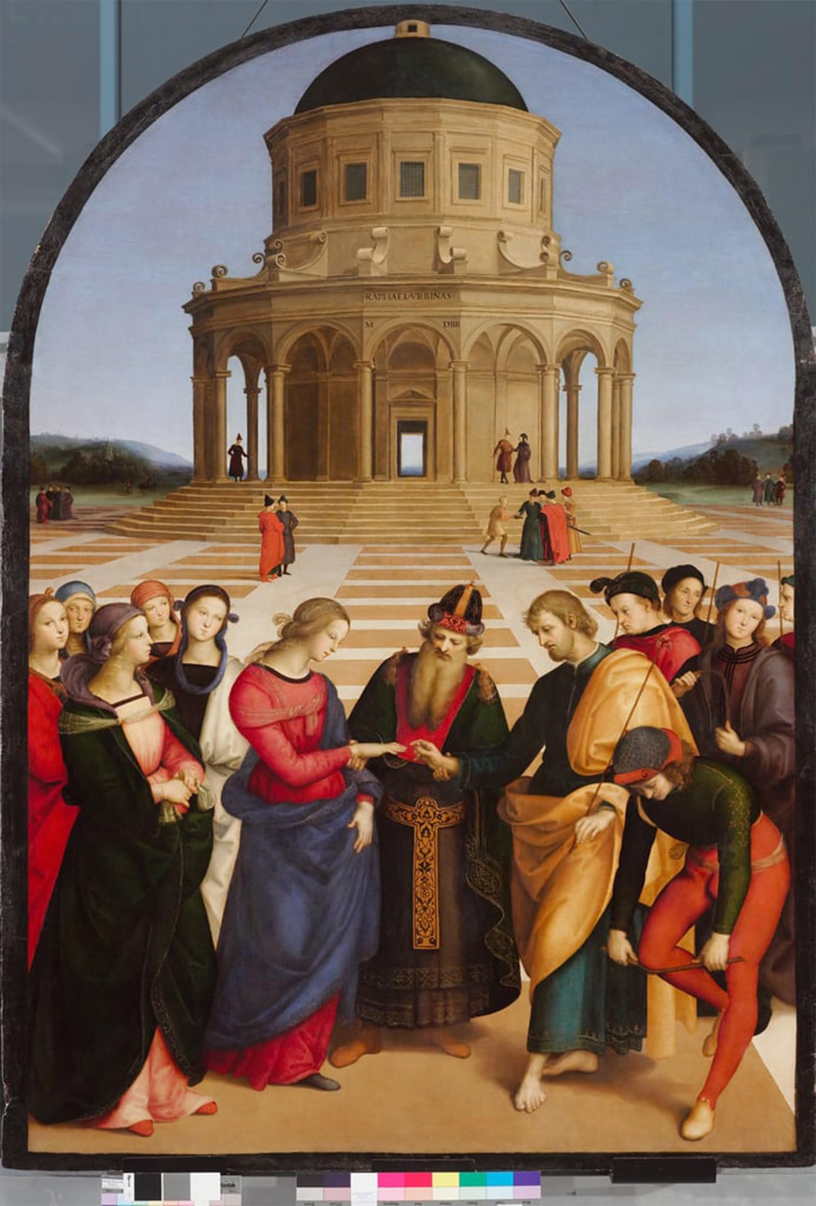 POSTERIIk Famous Modern Artwork Art Mural Marriage of the Virgin by Raphael Oil Paintings Pictures for Home Decor 60x90cm