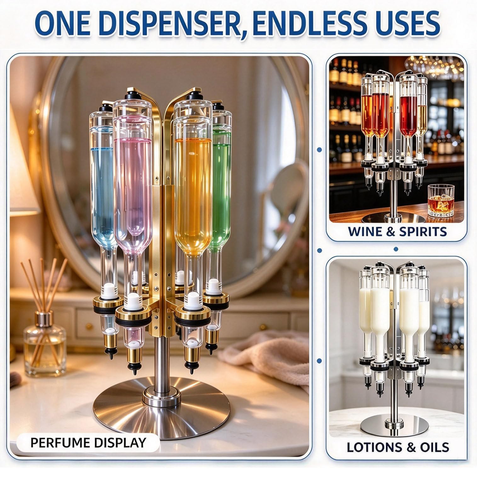 Dispensador De Perfume Manual Giratorio De 360°