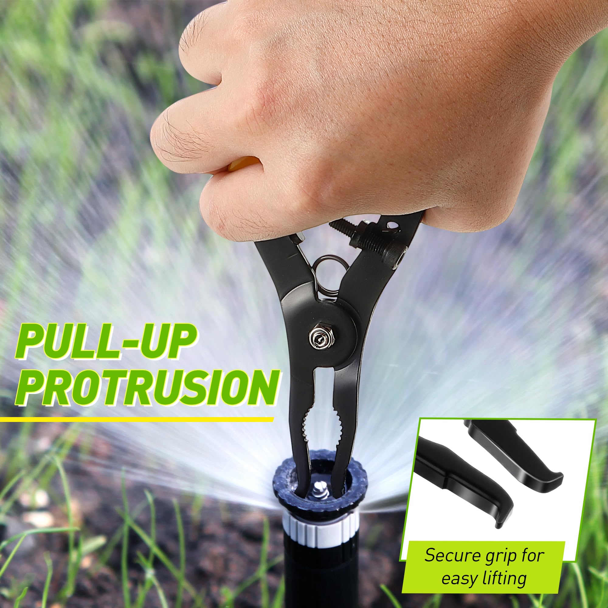 1 x Pop-Up-Sprinkler-Werkzeug, kompatibel mit Rainbird Hunter Sprinklerkopf | Pop-Up-Sprinklerkopf, Klimmzugwerkzeuge, kompatibel mit Rain Bird und Hunter Rasenbewässerungssystem-Reparatur
