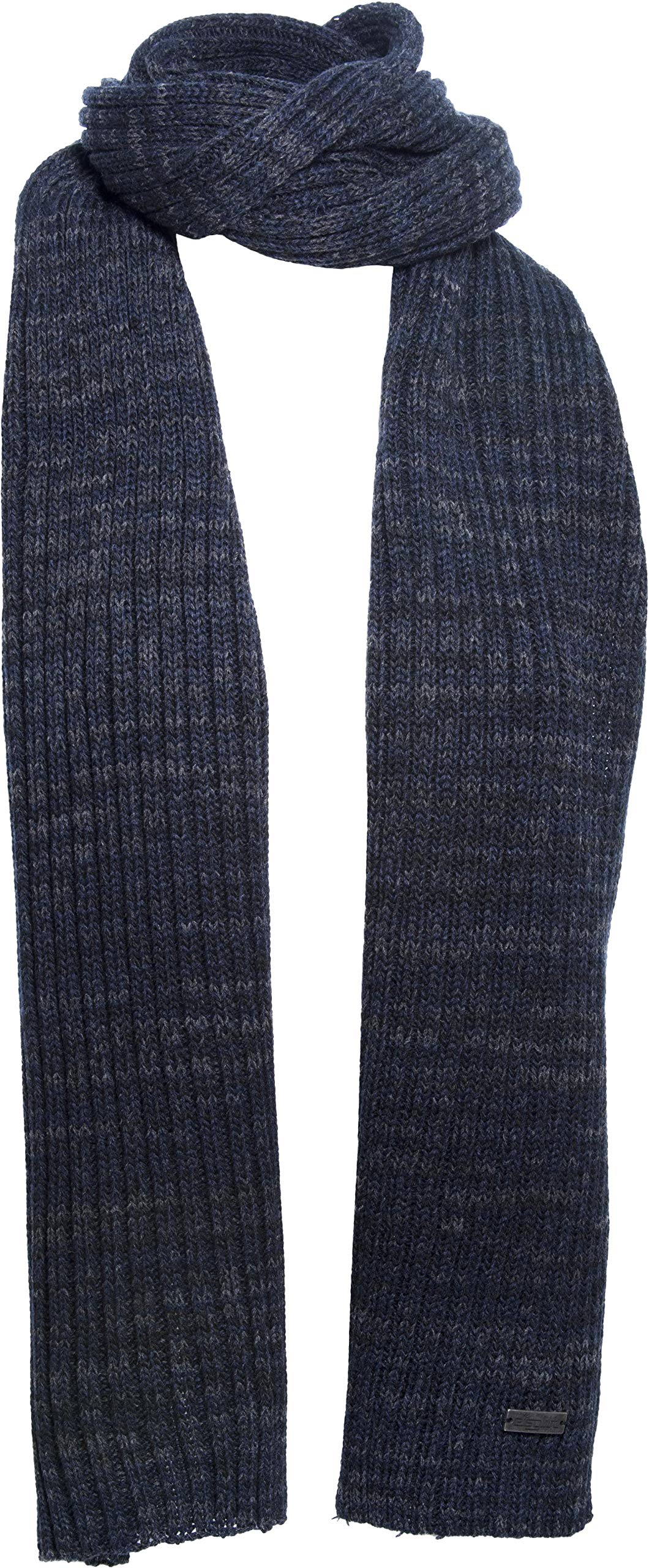 Eisglut Men Dylan Scarf - Marine Meliert, One Size