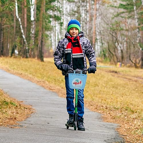 Miniatura 5 de INOOMP Cesta de bicicleta para niños, manillar delantero de plástico, cesta de elevación de bicicleta, fácil instalación, cesta de liberación rápida