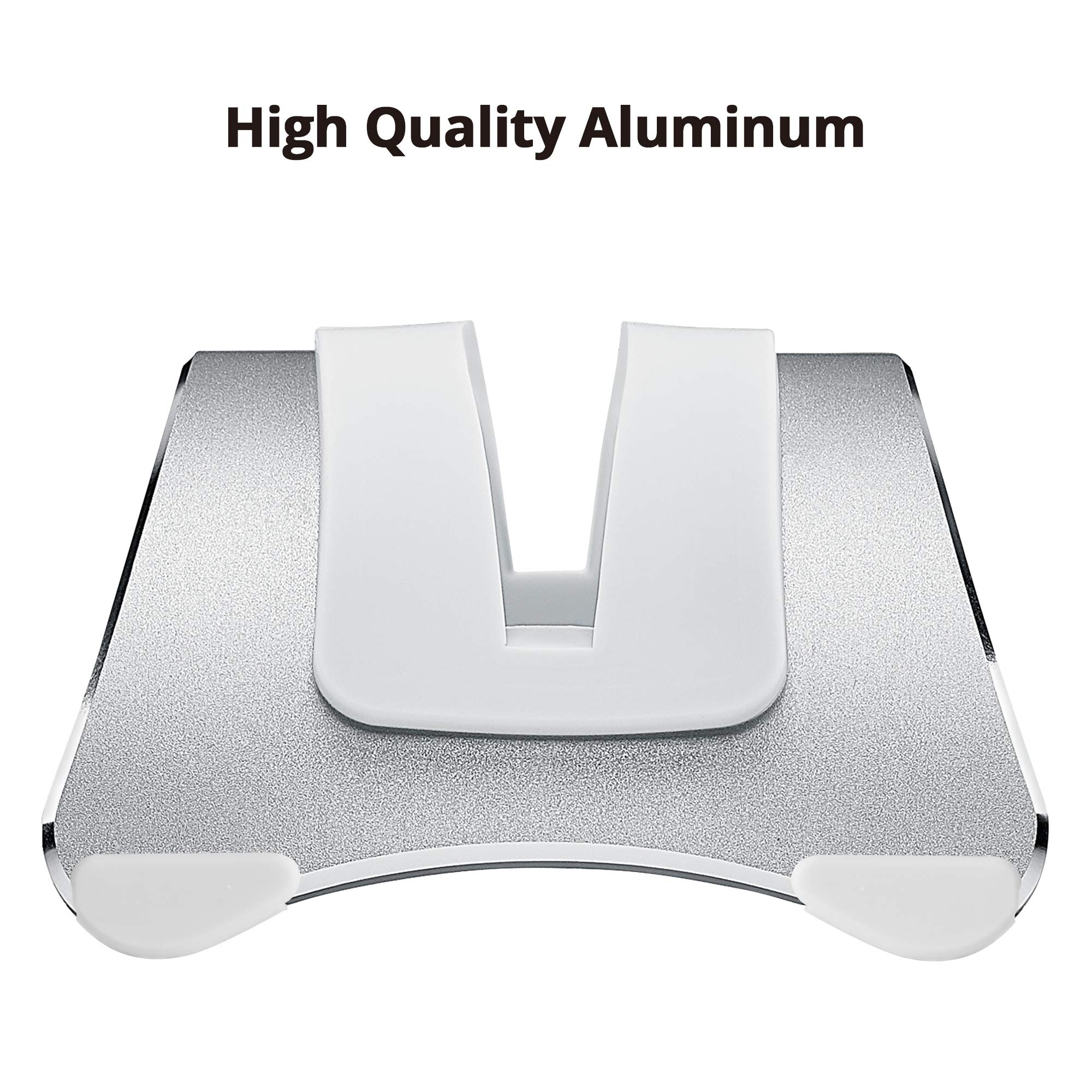 SIIG Aluminum Vertical Laptop Stand Holder, Desk Space Saving, Three Rubber Sizes 0.56