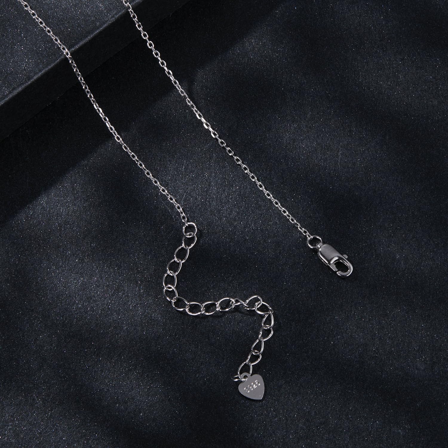 Gargantilla con Colgante de Disco en para Mujeres y niñas, Plata de Ley 925, Collar de Doble Capa de moissanita de 0,5 Quilates