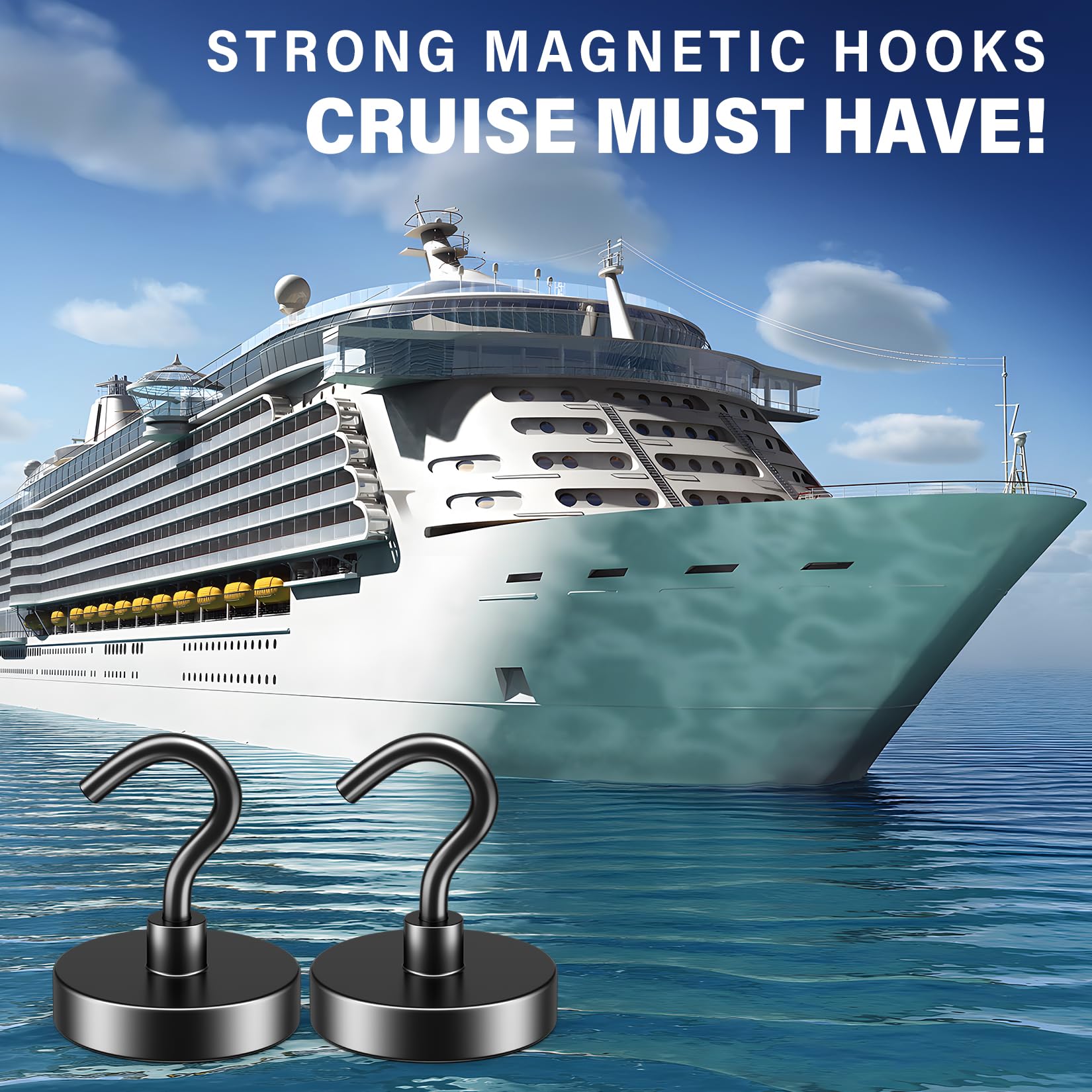 FINDMAG Magnetic Hooks - Cruise Cabin Storage -2 FINDMAG Magnetic Hooks - Cruise Cabin Storage -2