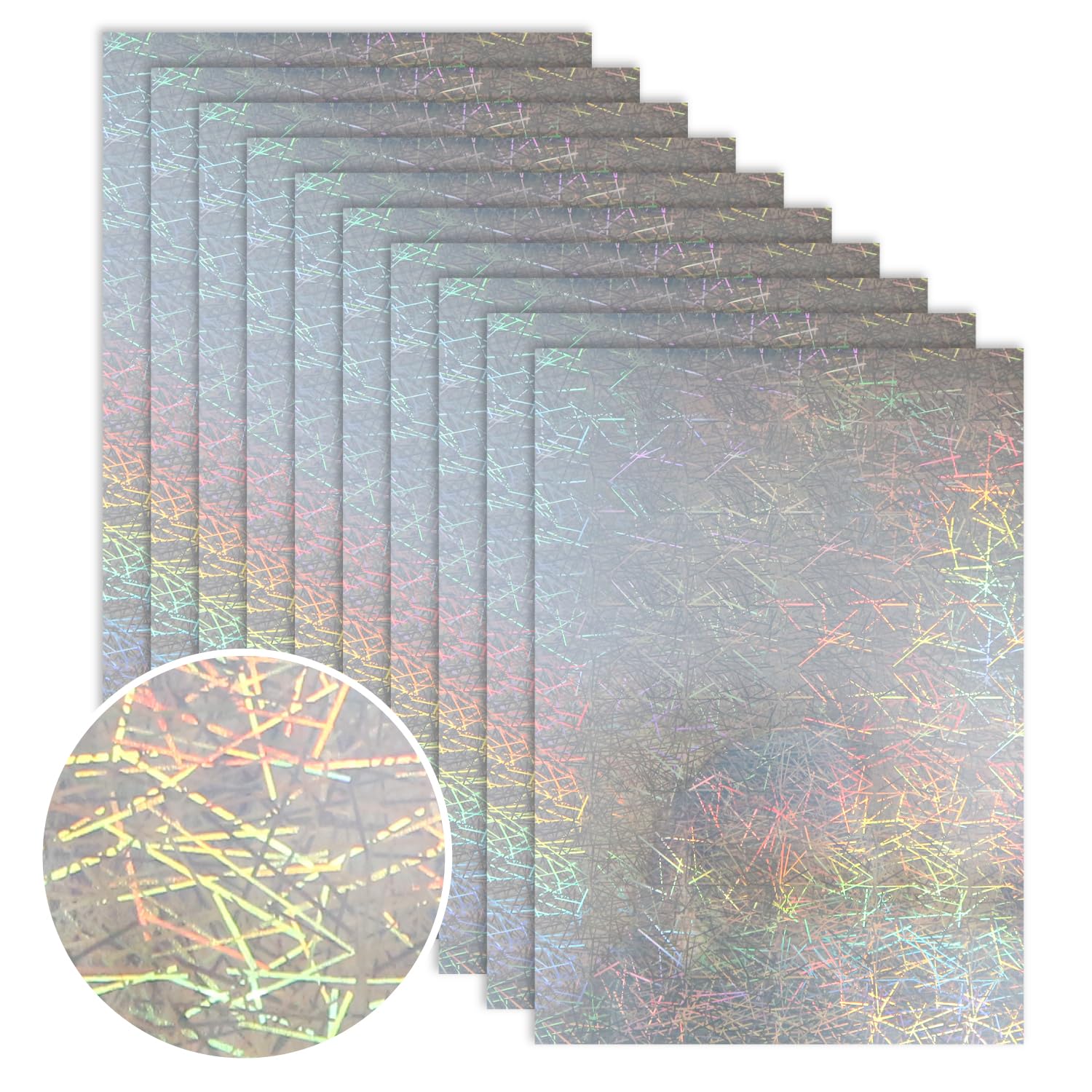 Amazon.co.jp: ホログラムシール ライン（ランダム）柄【10枚入