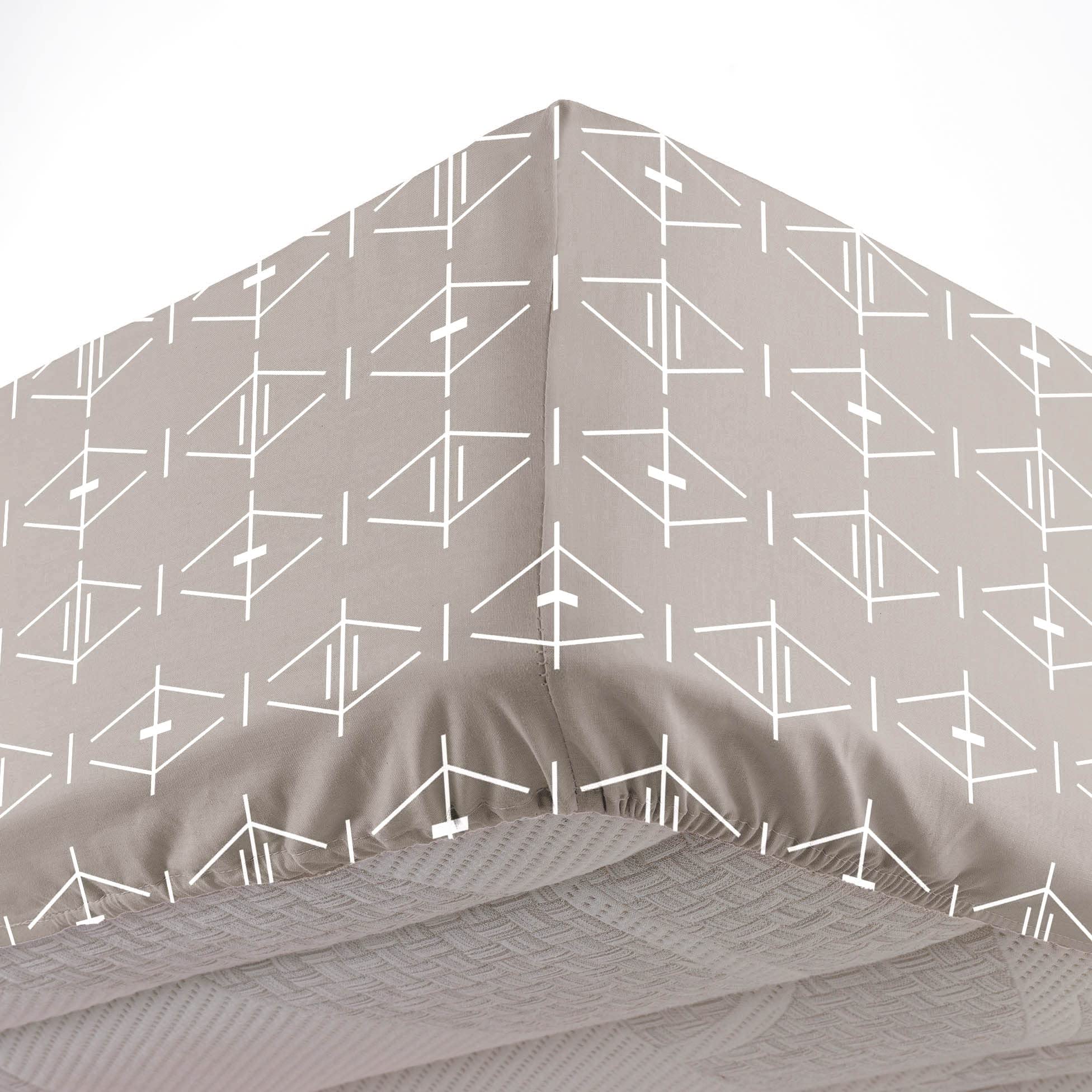 douceur d'intérieur, Aristide Natural Fitted Sheet (160 x 200 cm) 100% Cotton - Image 3