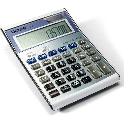 Victor 6500 Executive Desktop Loan Calculator, 12-Digit LCD