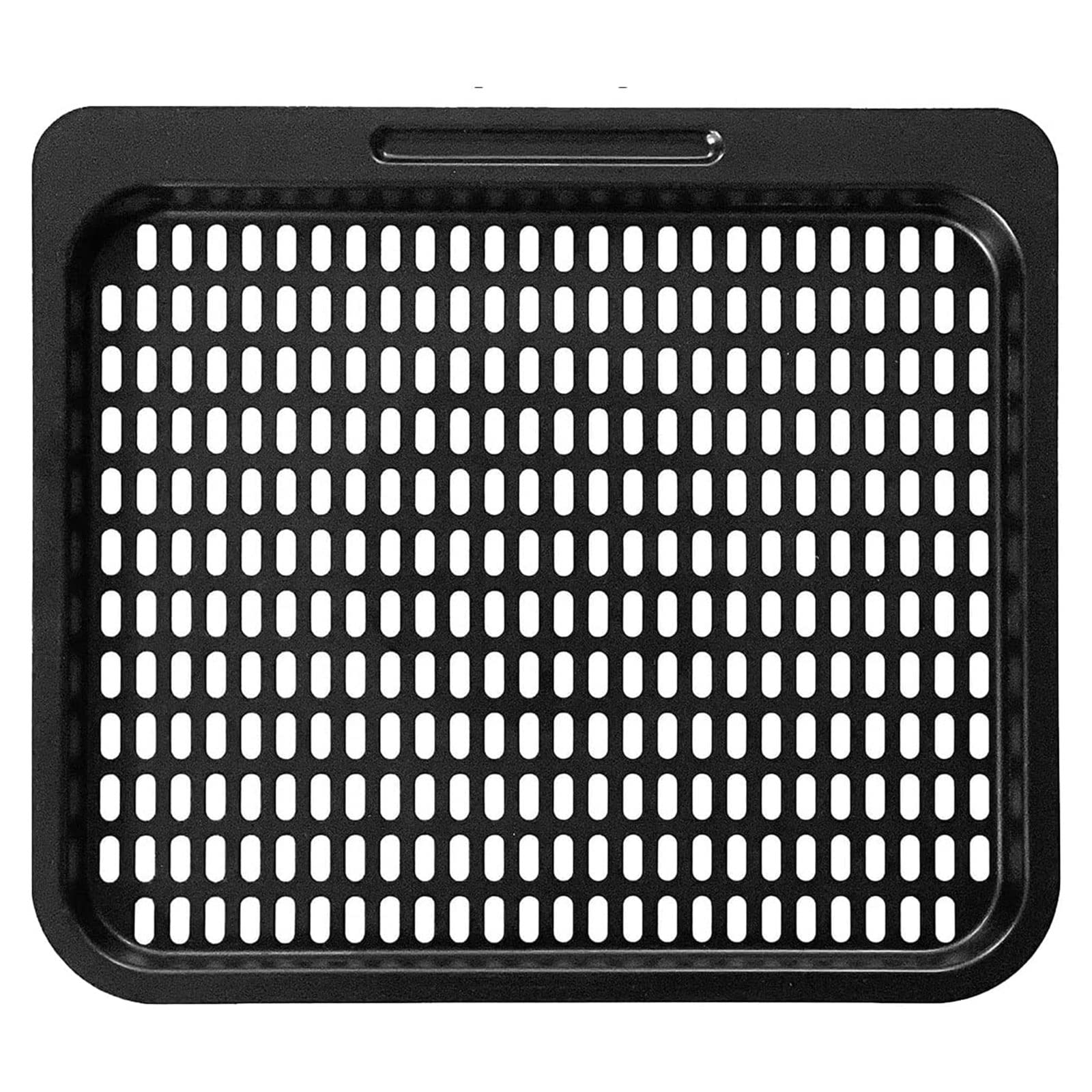 Jazuaiao Practical Home Cooking Rack Dishwasher Safe Carbon Steel Oven Crisping Baking Tray Air Fryers Labor Saving Crisper Plate Removable Nonstick Grill Pan Replacement-parts Accessories
