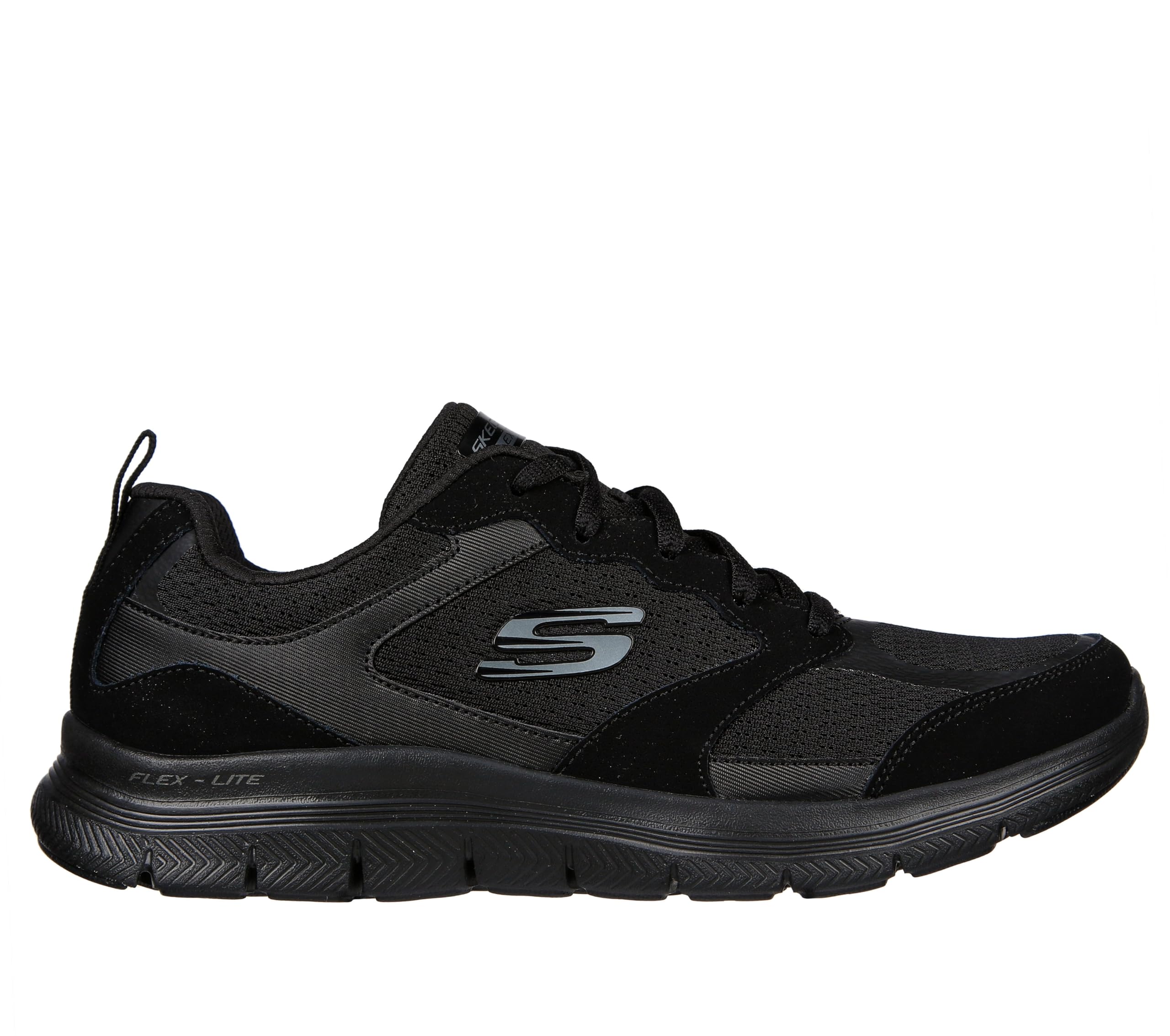 Skechers Women's Flex Appeal 4.0 Sneaker, Black, 4 UK