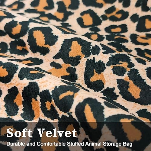 Miniatura 4 de Jorbest Funda para puf de almacenamiento de animales de peluche, para niños y adultos, puf, almacenamiento de animales de peluche, fundas de