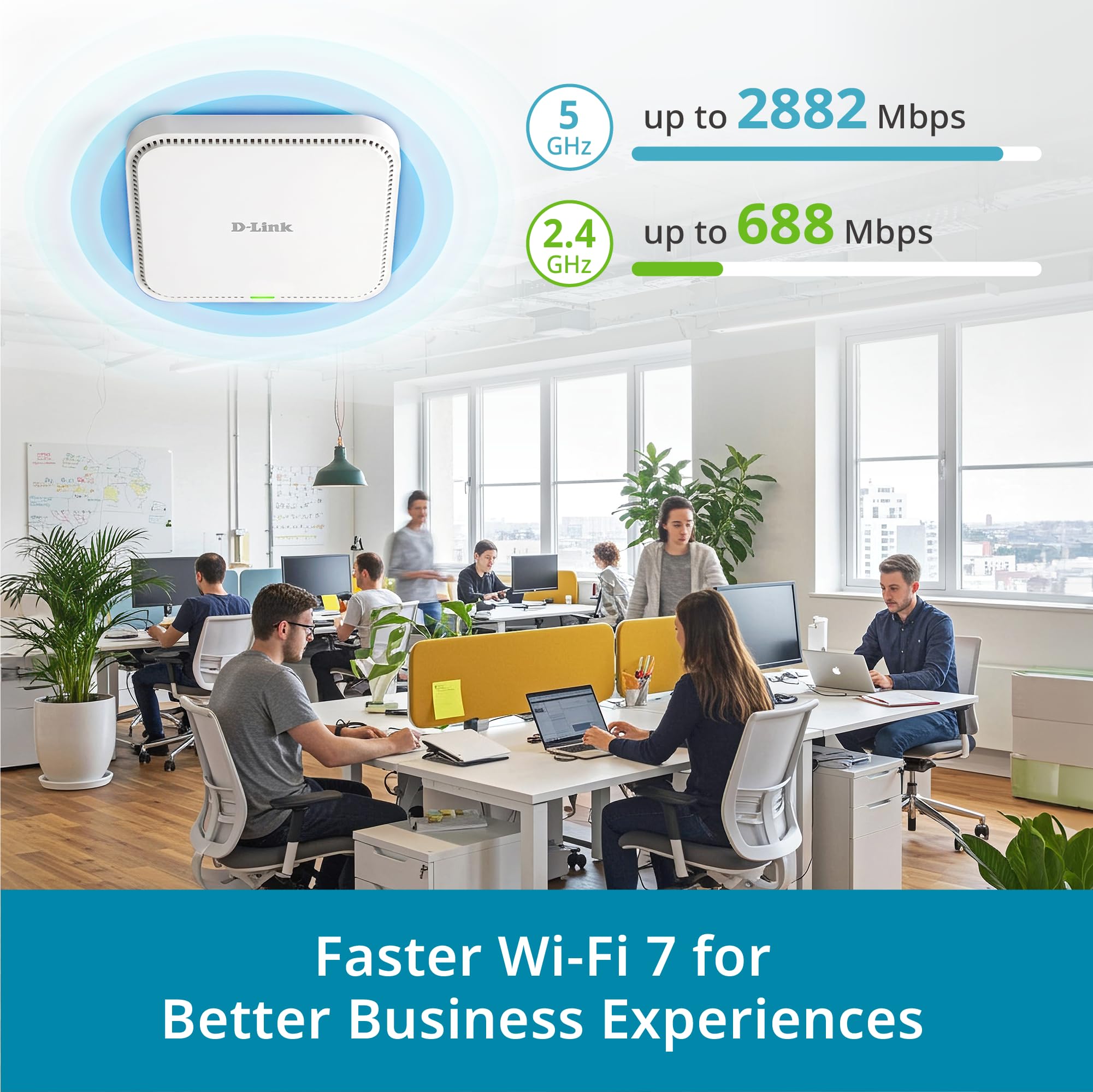 D-Link DAP-E3620 BE3600 Wi-Fi 7 Punkt dostępowy do montażu sufitowego
