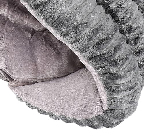 Miniatura 8 de Cama pequeña para perros y gatos, con manta con capucha, semicerrada, cómoda, suave, cálida, extraíble, fácil de limpiar, para mascotas