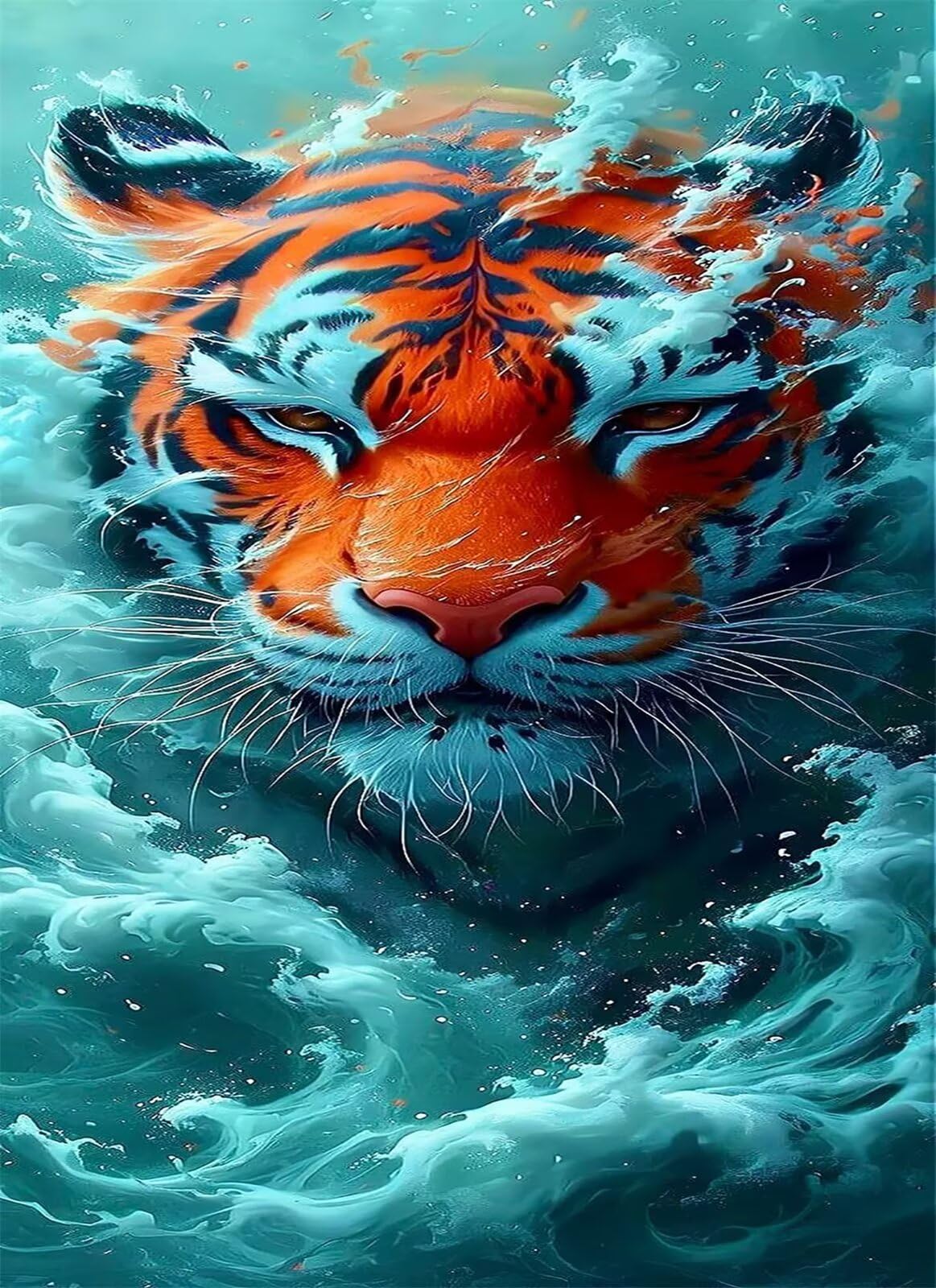 Puzzle 1200 Pezzi Tigre Ali Puzzle per Adulti, Difficile e Sfidante con Poster Idea Regalo per Appassionati Puzzle Classici