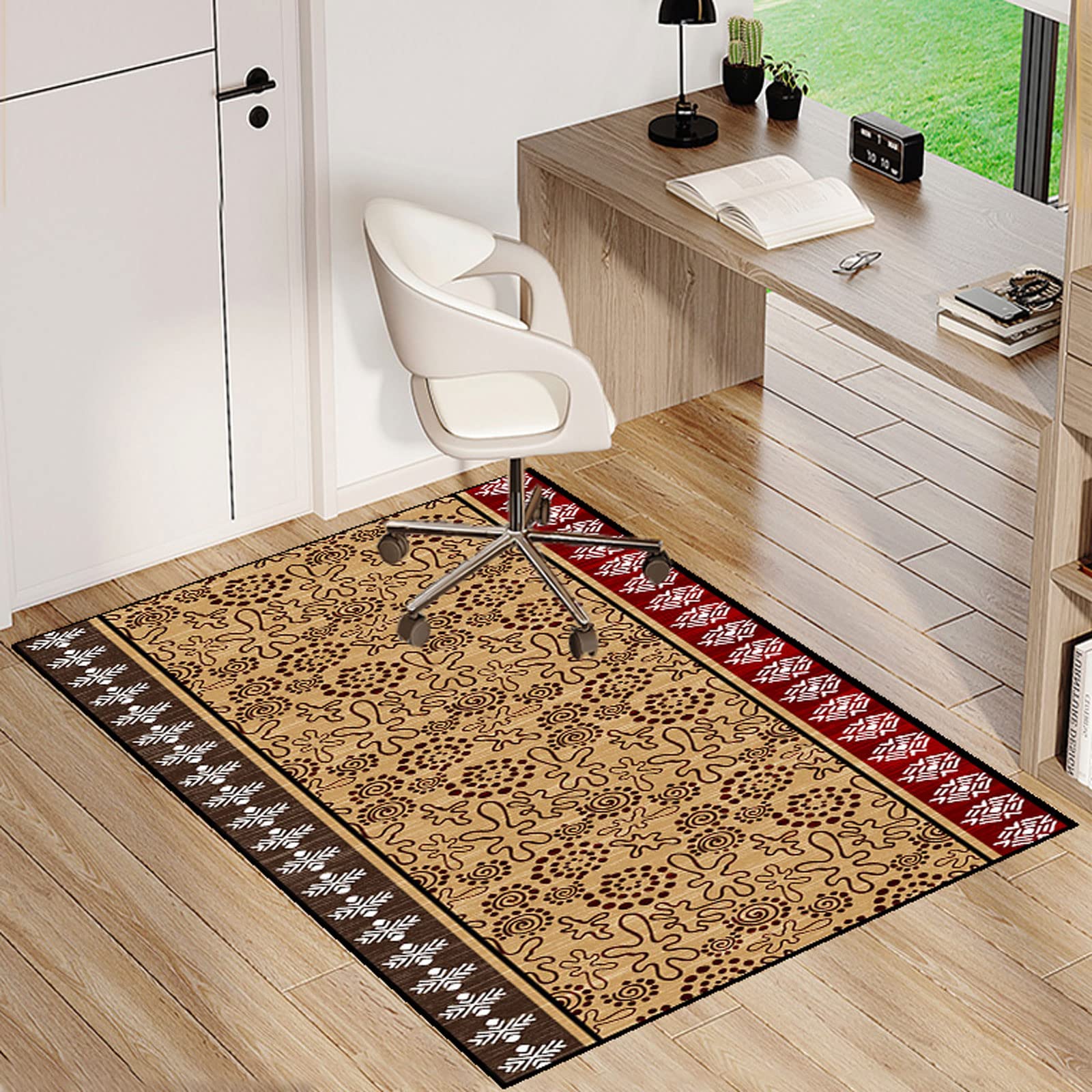 Single tree forest Chair Mat For Hardwood Floors,Office Chair Carpet，Multi-Purpose Floor Protectors For Rolling Chairs，Area Rug，anti-skidding And Stop Noise,Available In A Variety Of Colors And Sizes